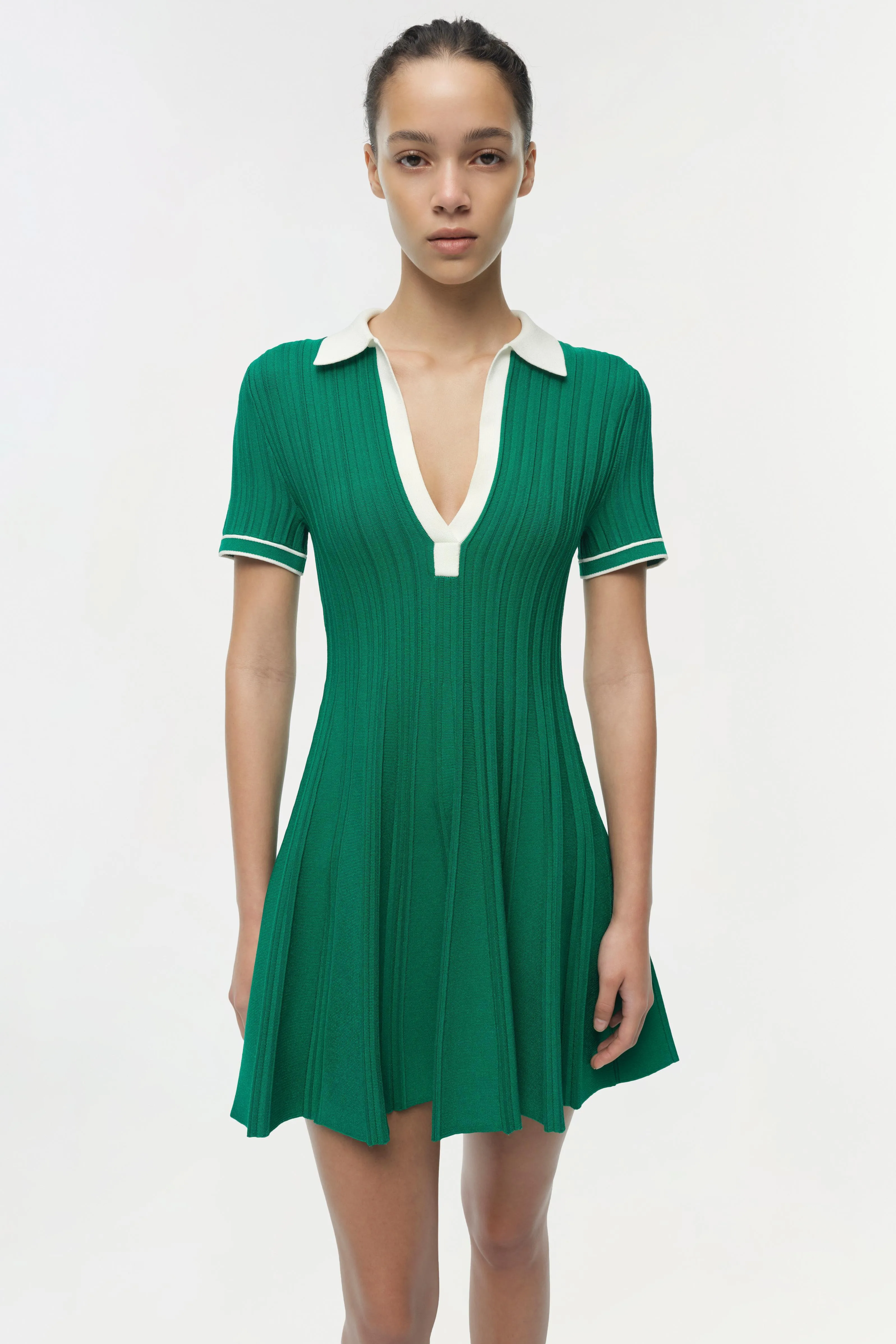 Page Knit Polo Mini Dress sold by Simkhai product image thumbnail 3