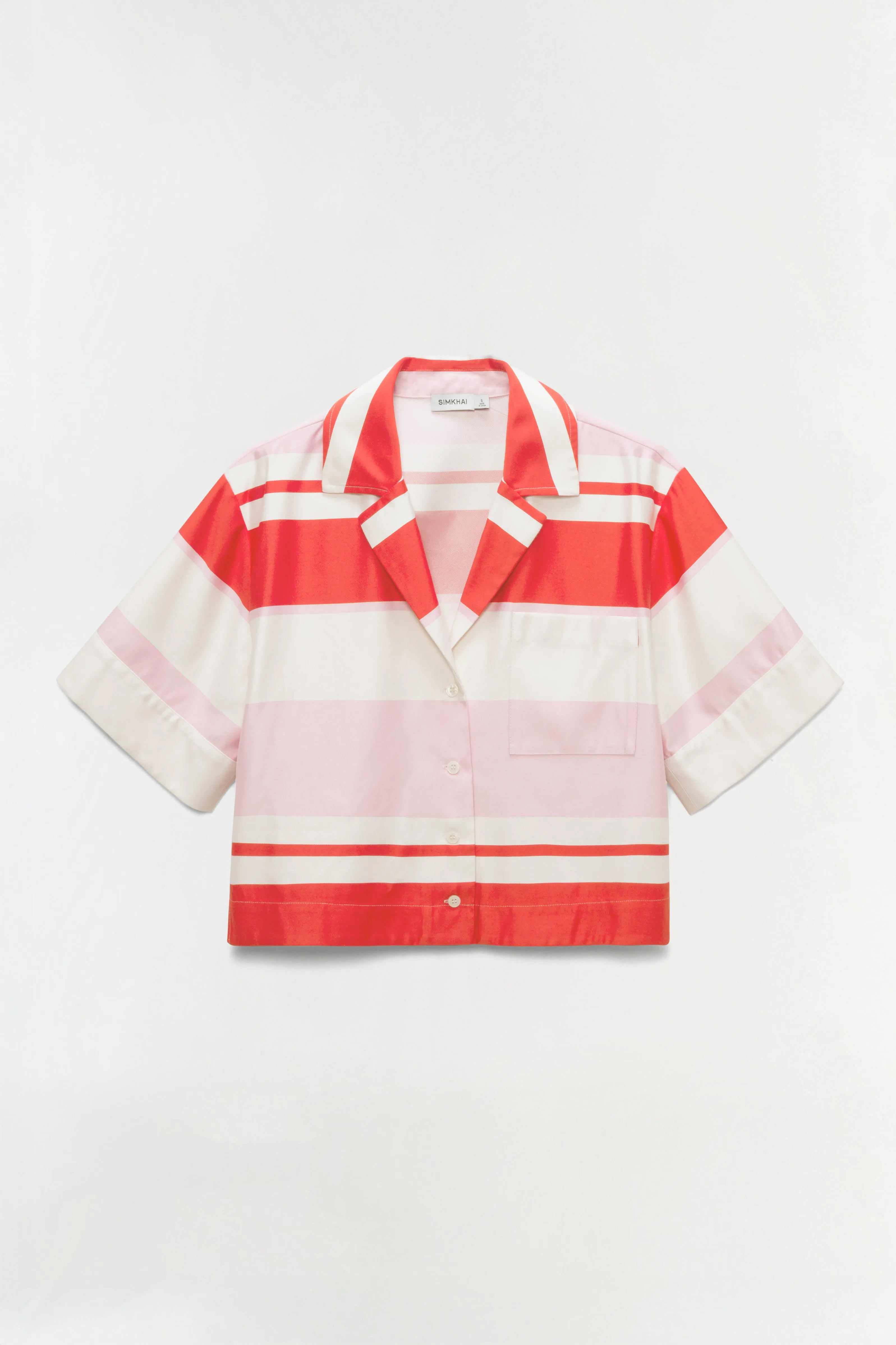 Bailee Camp Shirt sold by Simkhai