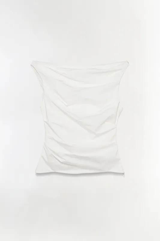 Maisel Draped Cotton Top made by Simkhai