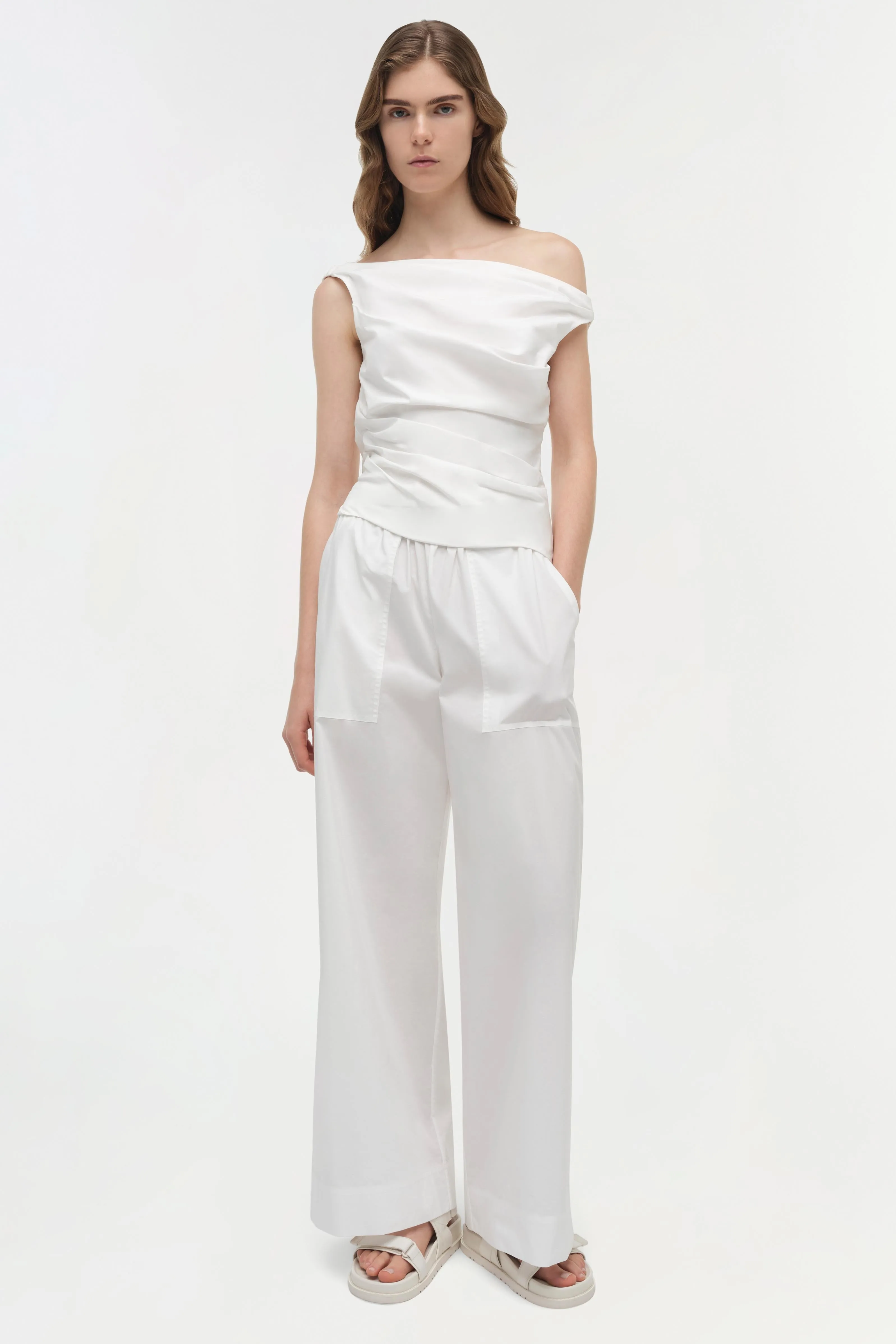 Maisel Draped Cotton Top sold by Simkhai product image thumbnail 2
