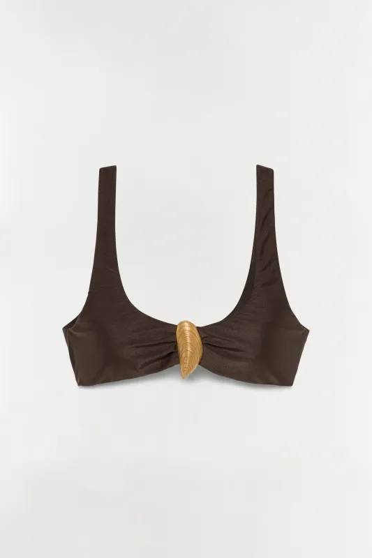 Veyra Shell Bikini Top made by Simkhai