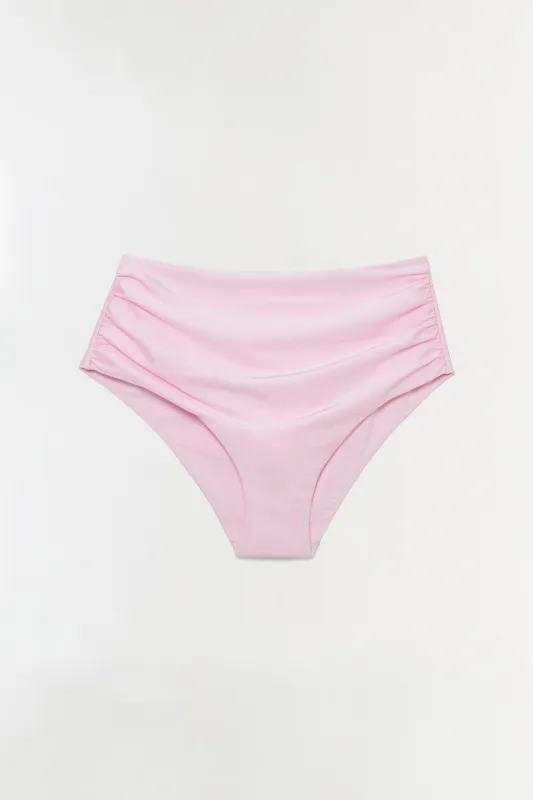 Teya High Waisted Ruched Bikini Bottom sold by Simkhai