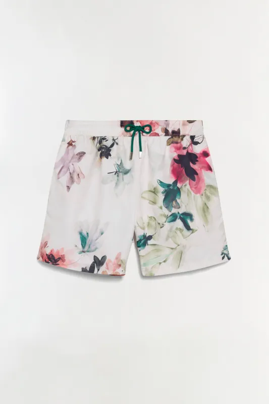 Lowell Floral Printed Swim Shorts made by Simkhai