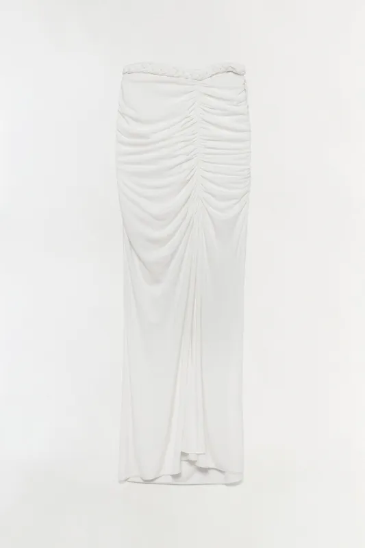 Juna Draped Jersey Midi Skirt made by Simkhai