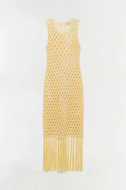 Jensen Macrame Midi Dress made by Simkhai