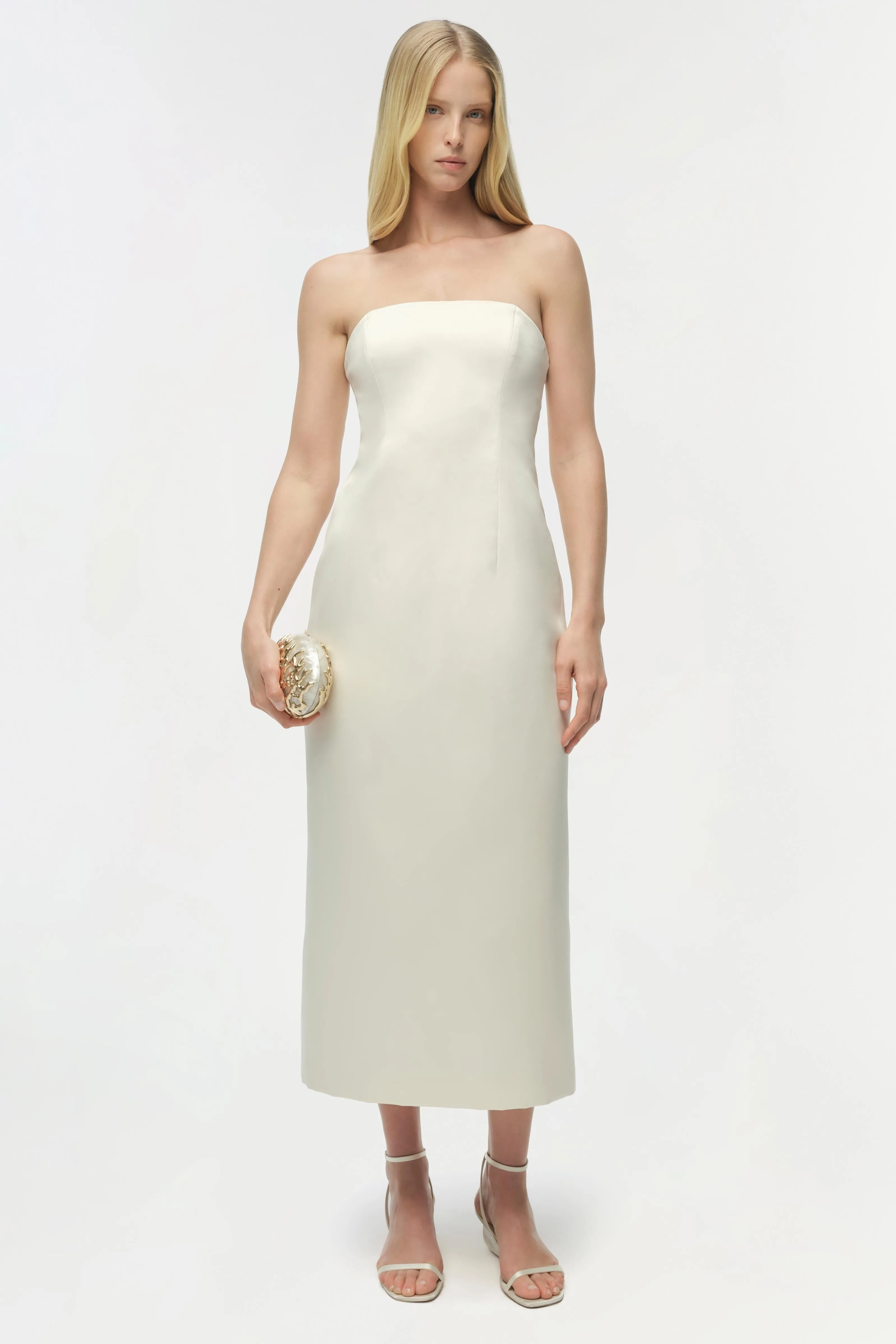Enid Satin Bustier Midi Dress sold by Simkhai product image thumbnail 2