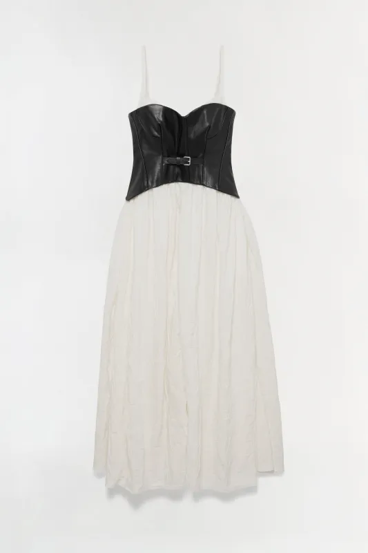 Cortland Belted Bustier Midi Dress sold by Simkhai