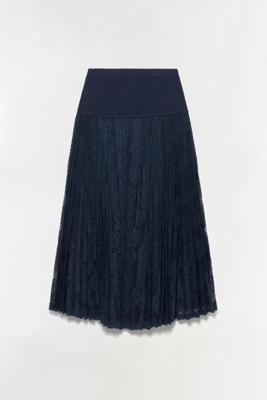 Verona Lace Midi Skirt made by Simkhai