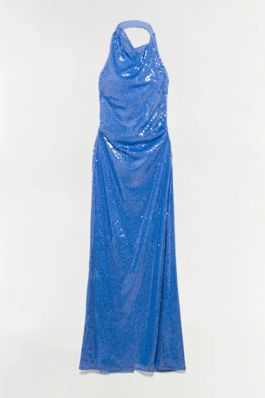 Reannon Draped Sequin Gown made by Simkhai