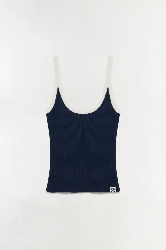 Rayne Knit Tank made by Simkhai