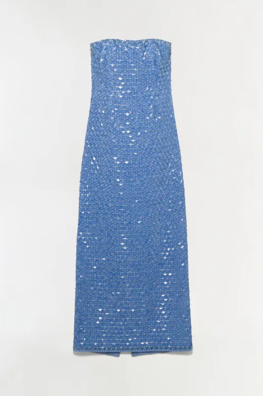 Vanessa Embellished Bustier Midi Dress made by Simkhai