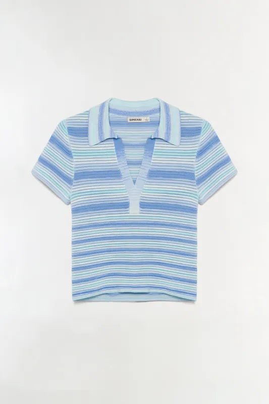 Paxton Knit Polo made by Simkhai
