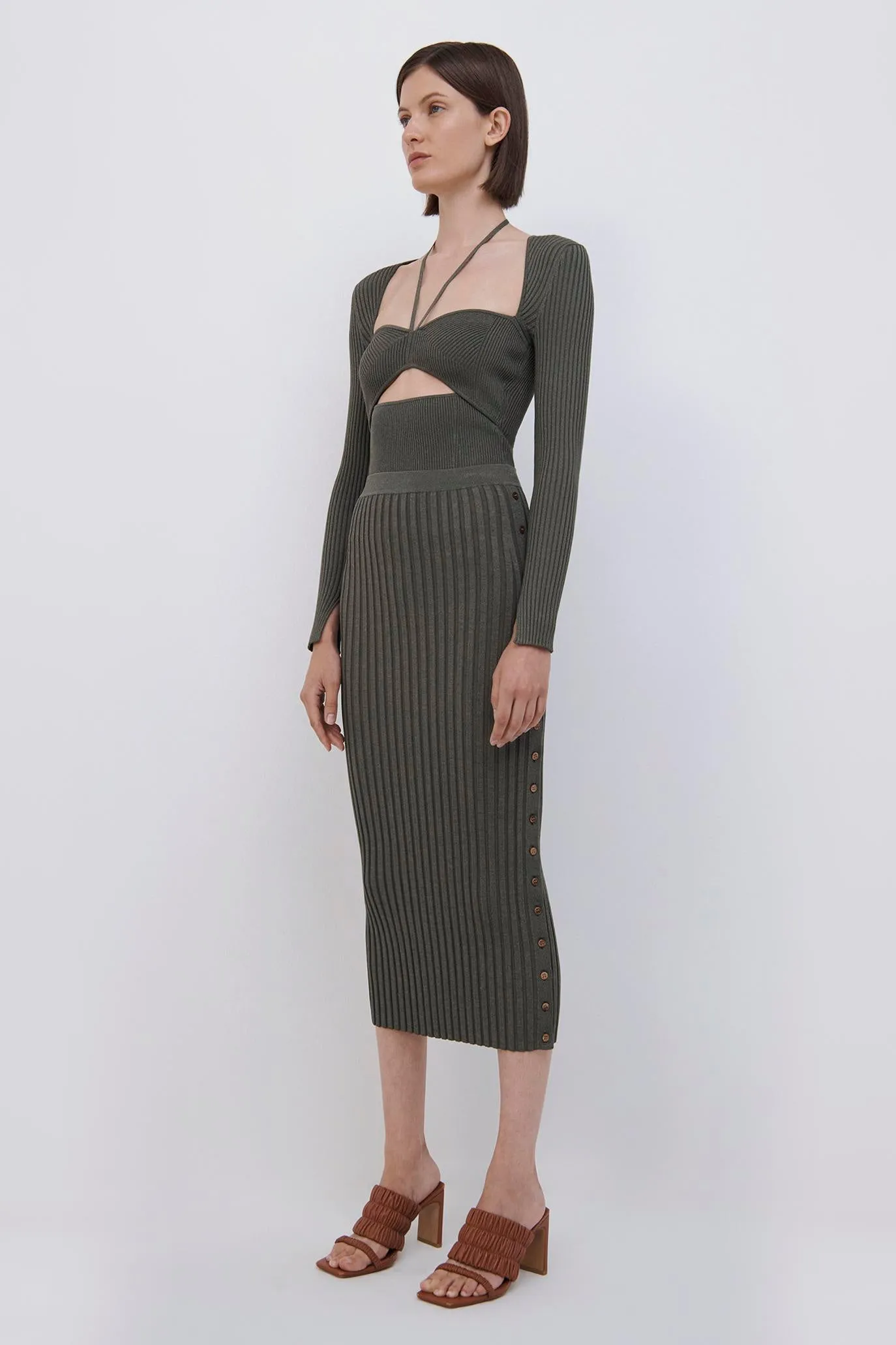 Ashton Marled Midi Skirt sold by Simkhai product image thumbnail 4