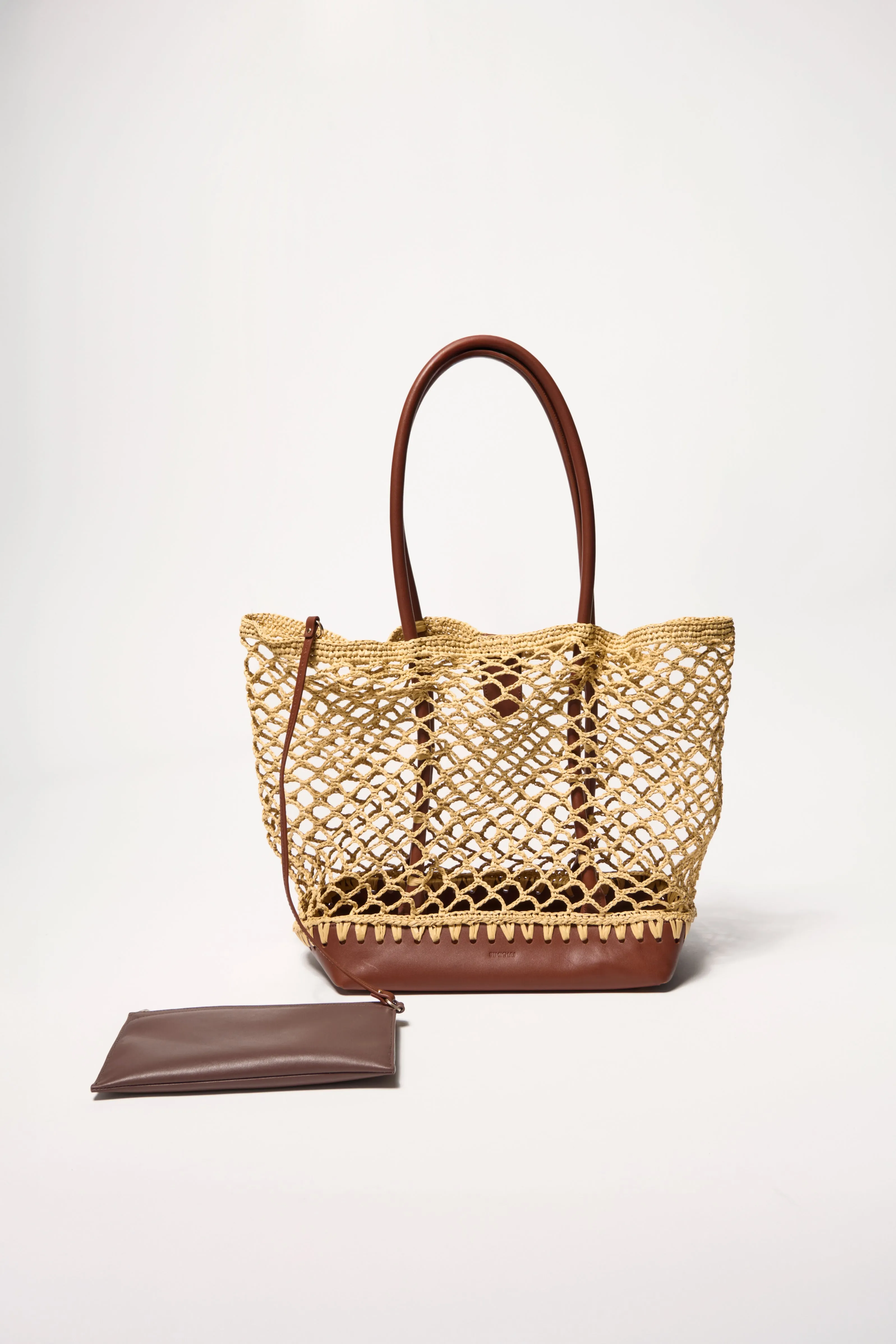Caspian Raffia Tote sold by Simkhai product image thumbnail 4