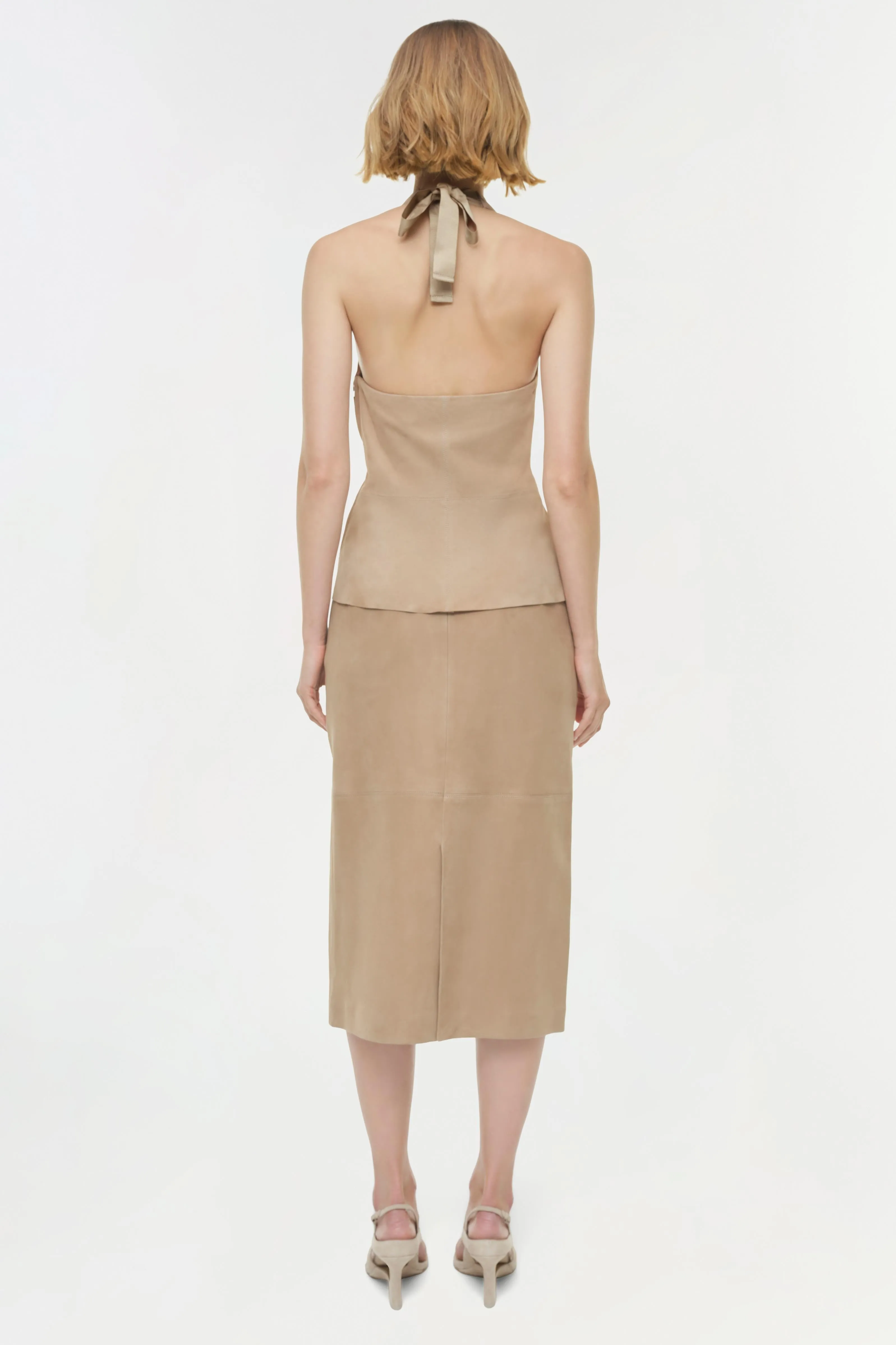 Harrison Suede Midi Skirt sold by Simkhai product image thumbnail 5