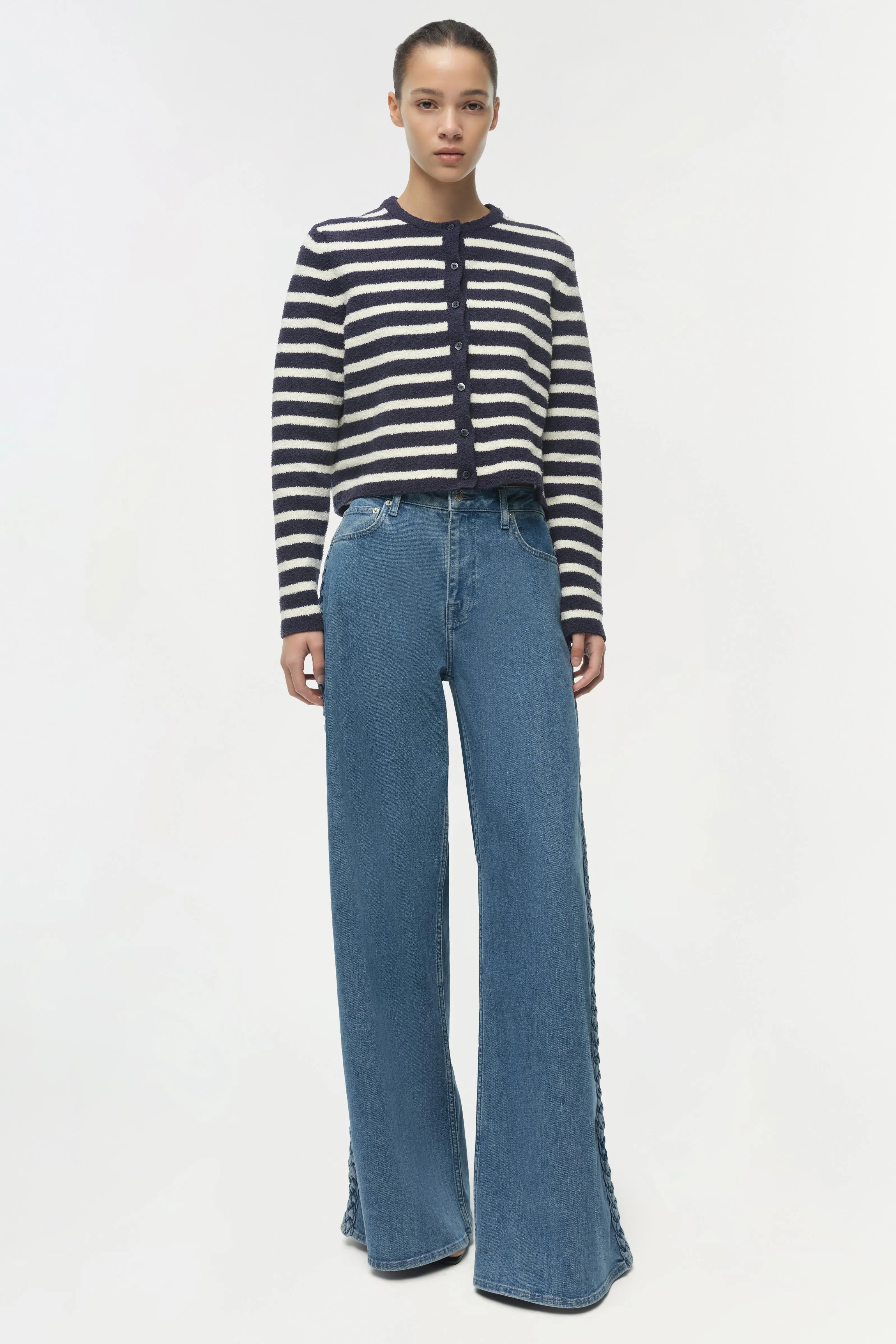 Harland Knit Crewneck Cardigan sold by Simkhai product image thumbnail 2