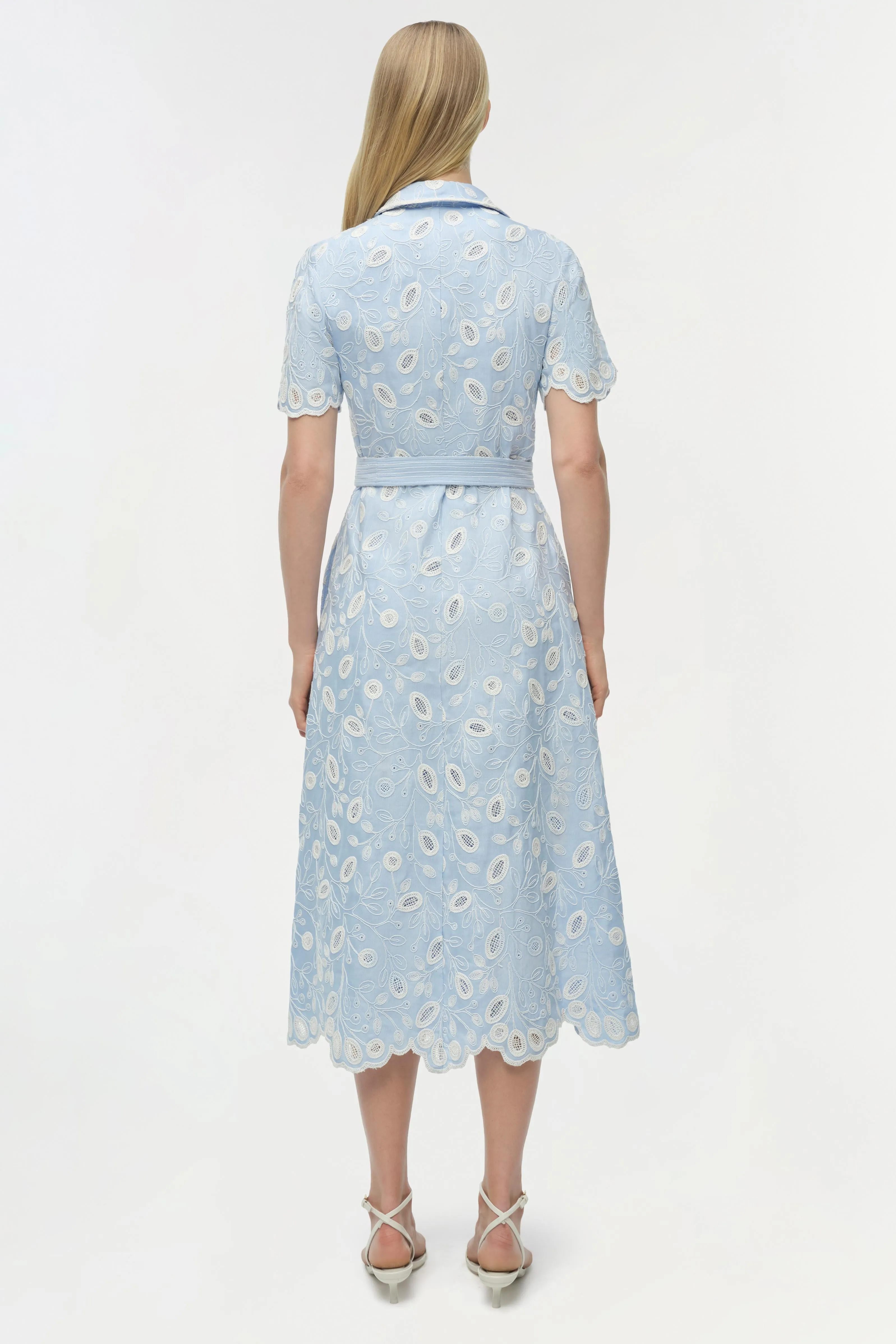 Audria Belted Linen Midi Dress sold by Simkhai product image thumbnail 5