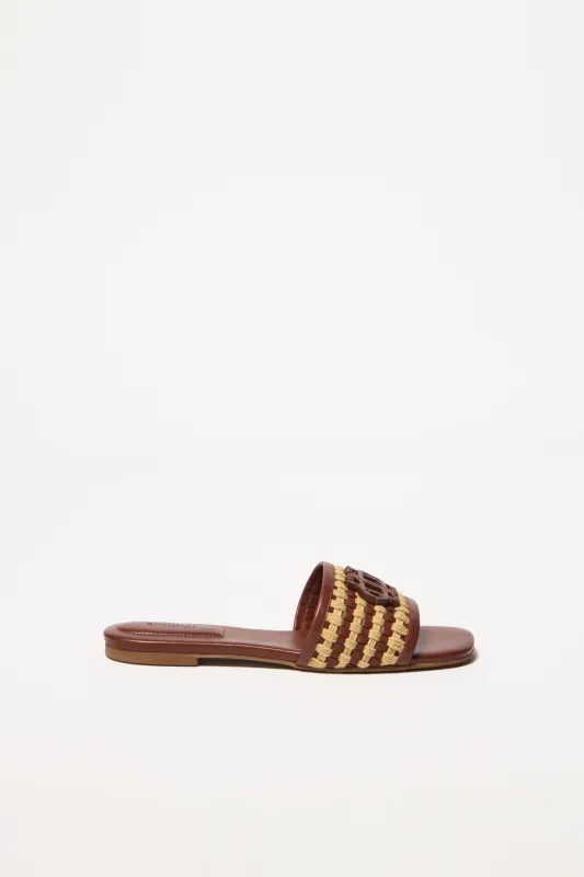 Delphi Rope Woven Flat Sandal made by Simkhai