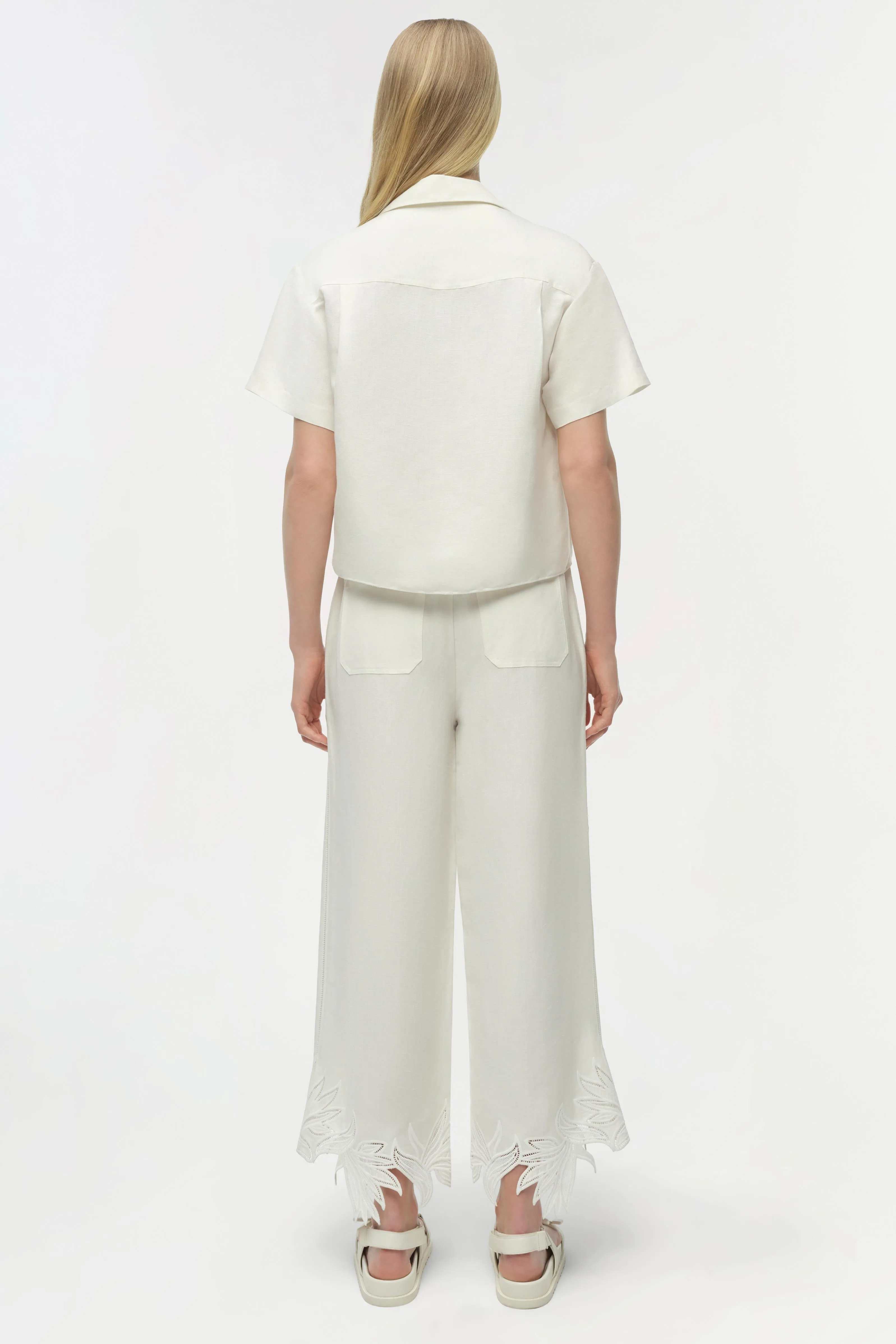 Louisa Embroidered Camp Shirt sold by Simkhai product image thumbnail 5