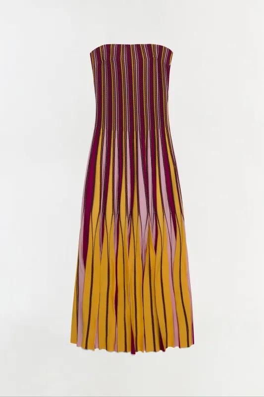 Soleil Striped Midi Dress made by Simkhai