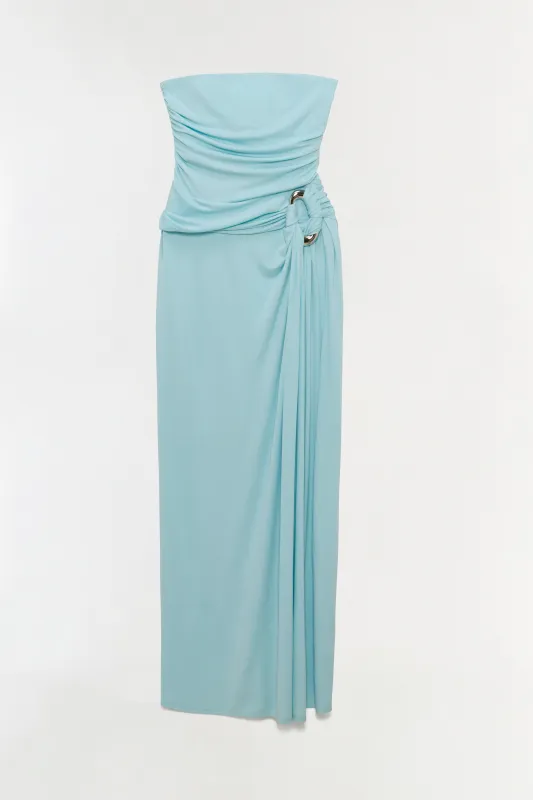 Emma Strapless Draped Jersey Bustier Gown made by Simkhai