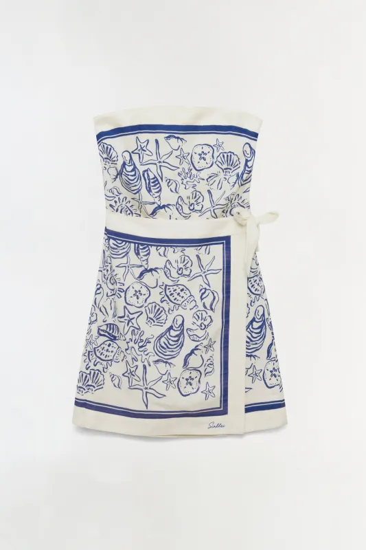 Darbie Linen Bustier Mini Dress made by Simkhai