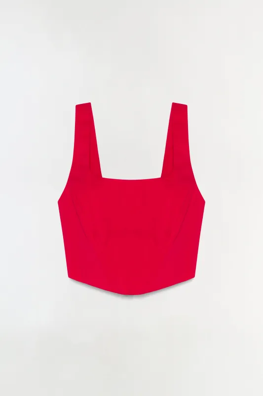 Clio Cotton Bustier Top made by Simkhai