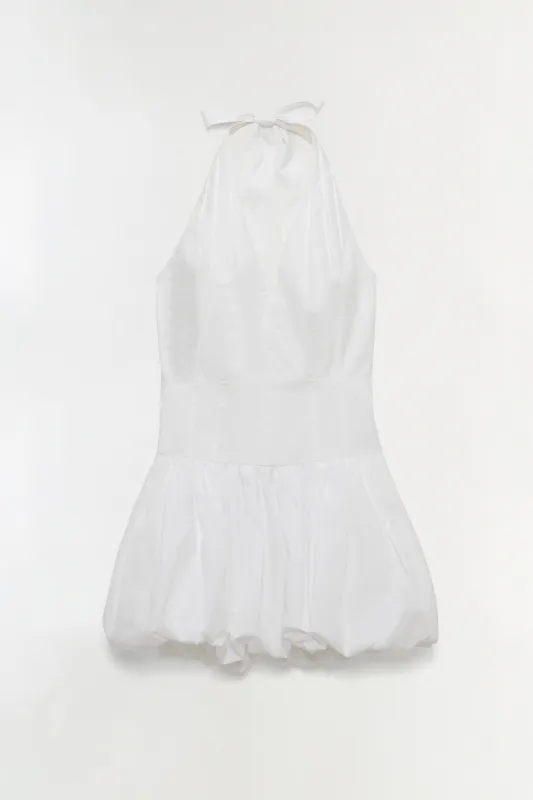 Brooke Cotton Halter Mini Dress made by Simkhai