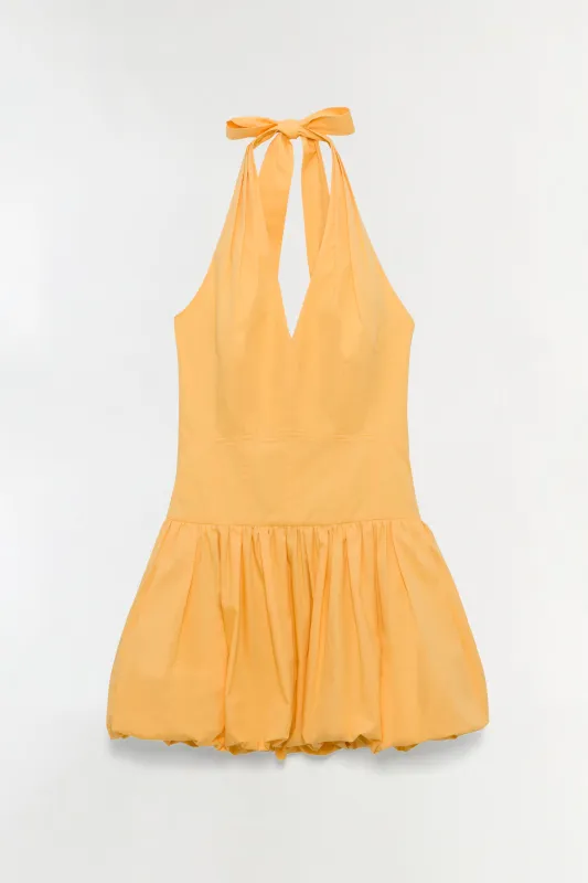 Brooke Cotton Halter Mini Dress made by Simkhai