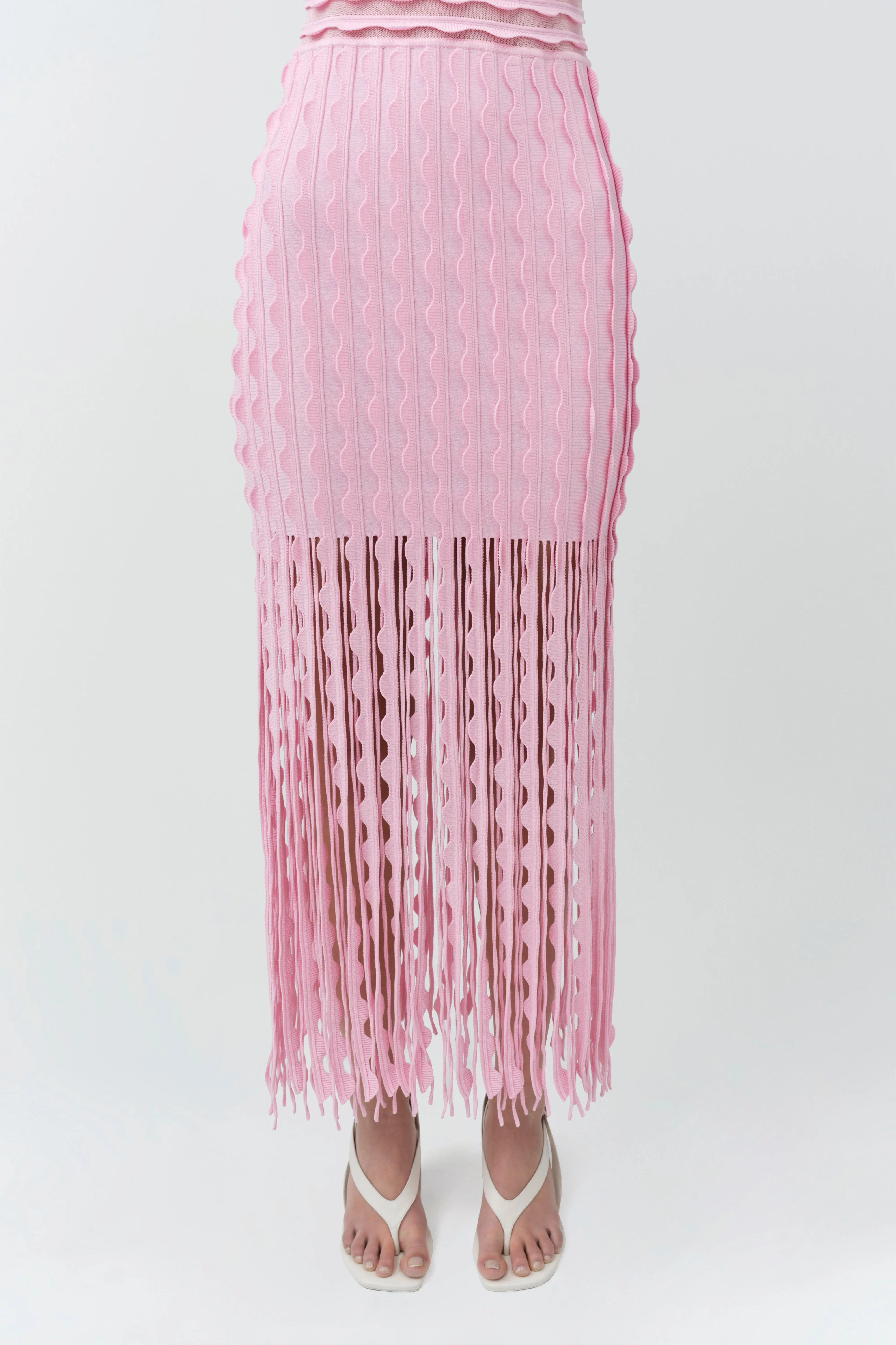 Brionne Scalloped Knit Midi Dress sold by Simkhai product image thumbnail 4