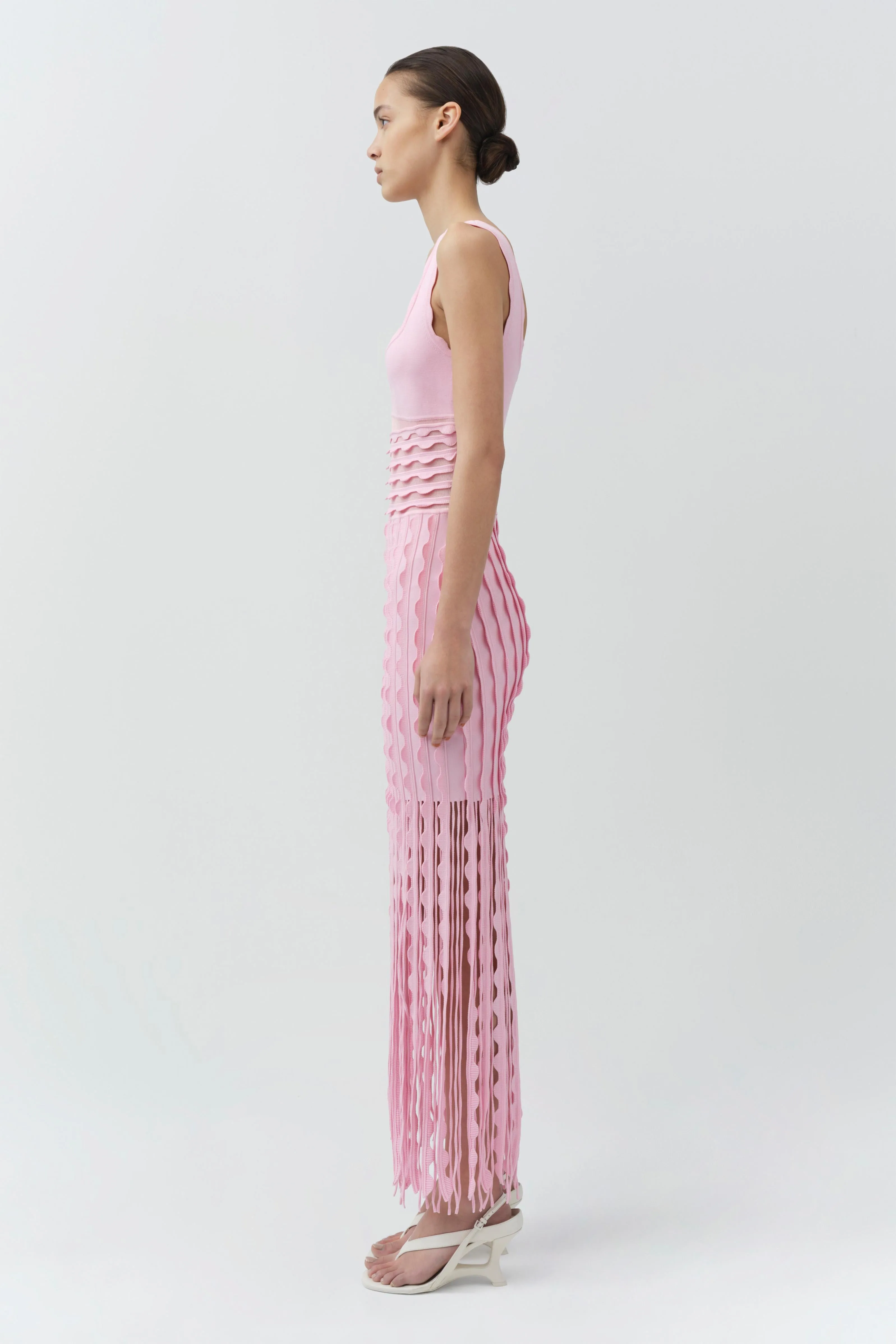 Brionne Scalloped Knit Midi Dress sold by Simkhai product image thumbnail 5