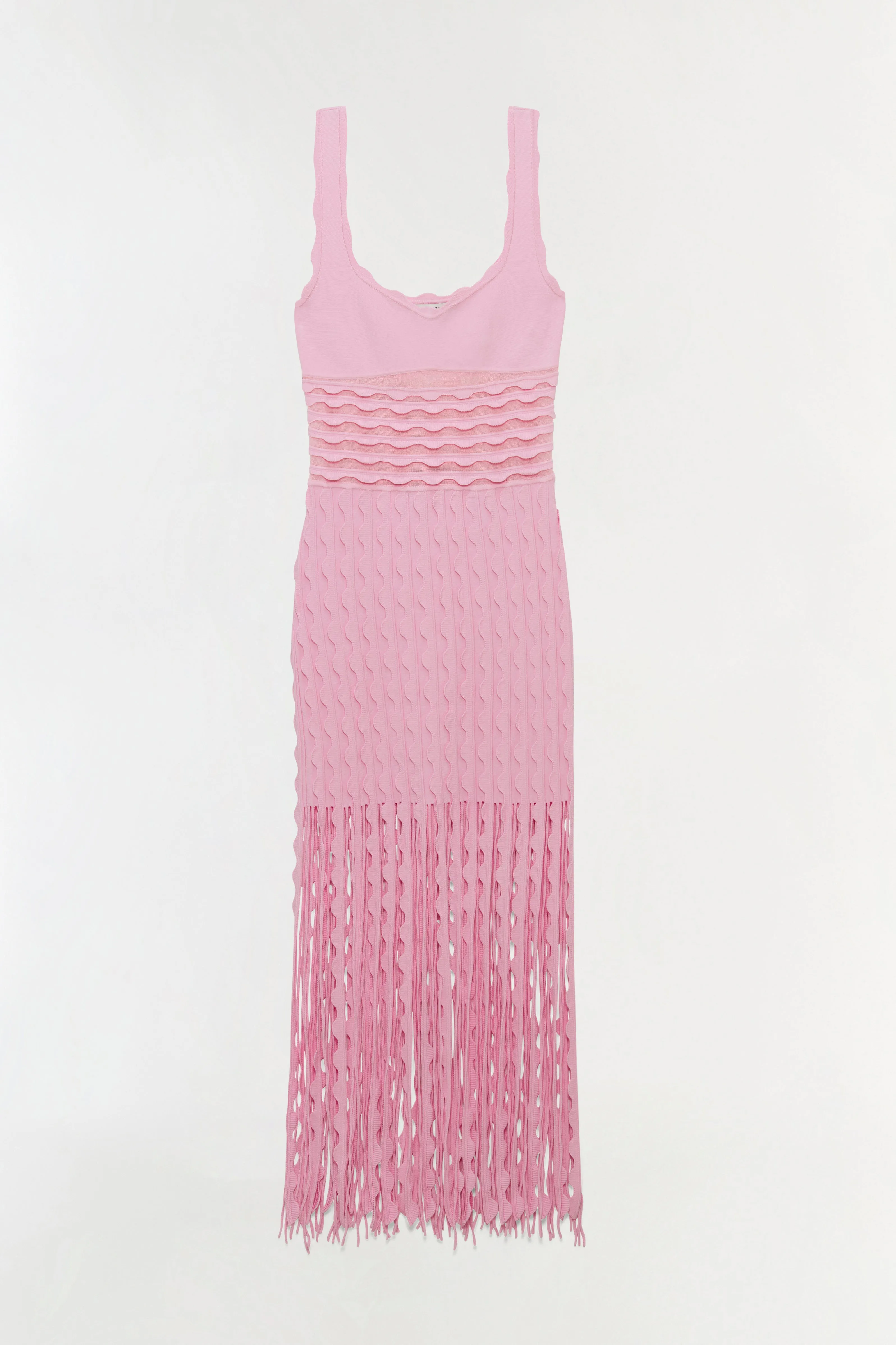 Brionne Scalloped Knit Midi Dress sold by Simkhai
