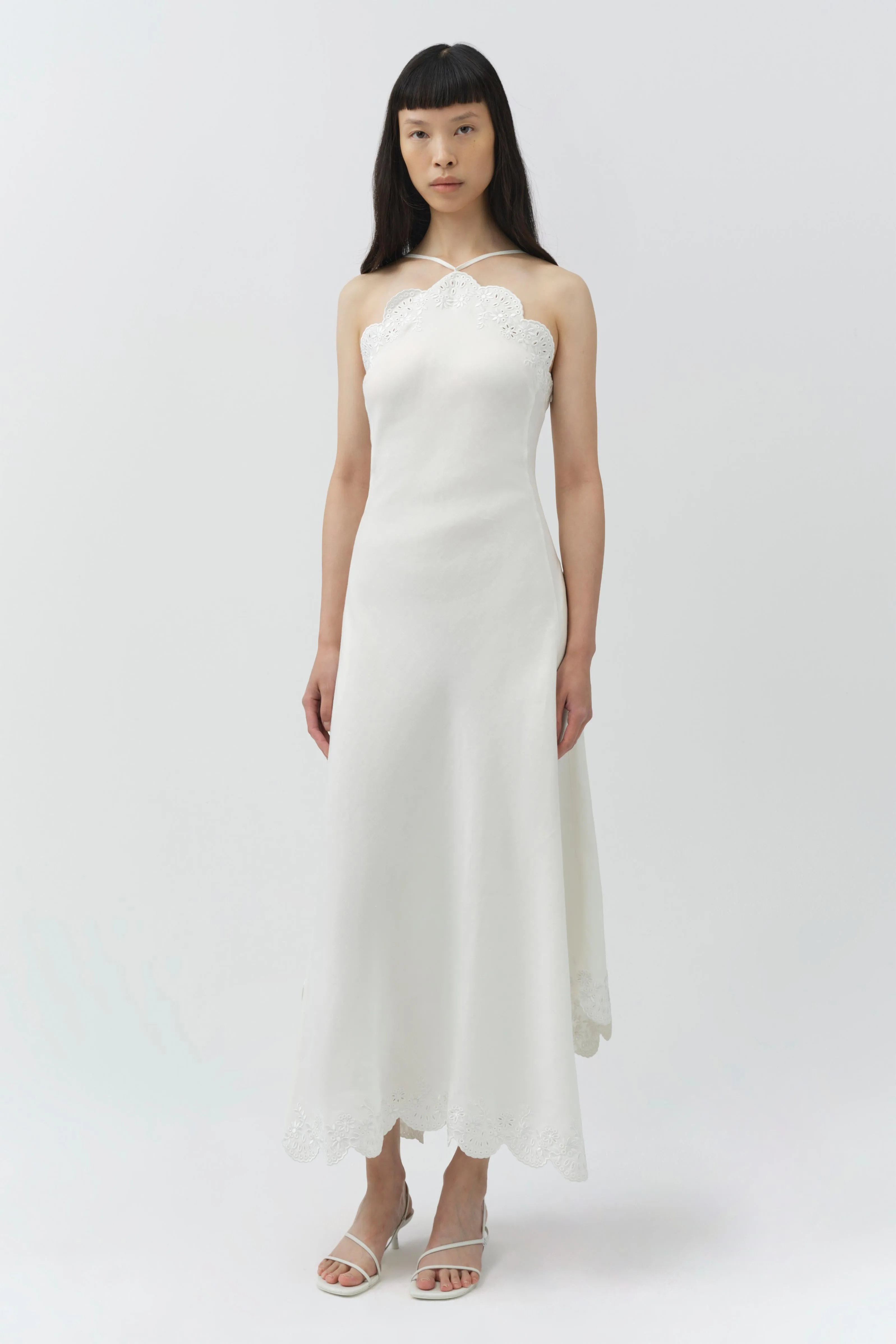 Gillian Embroidered Linen Midi Dress sold by Simkhai product image thumbnail 4
