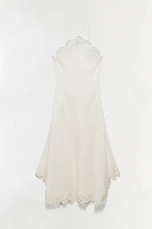 Gillian Embroidered Linen Midi Dress made by Simkhai