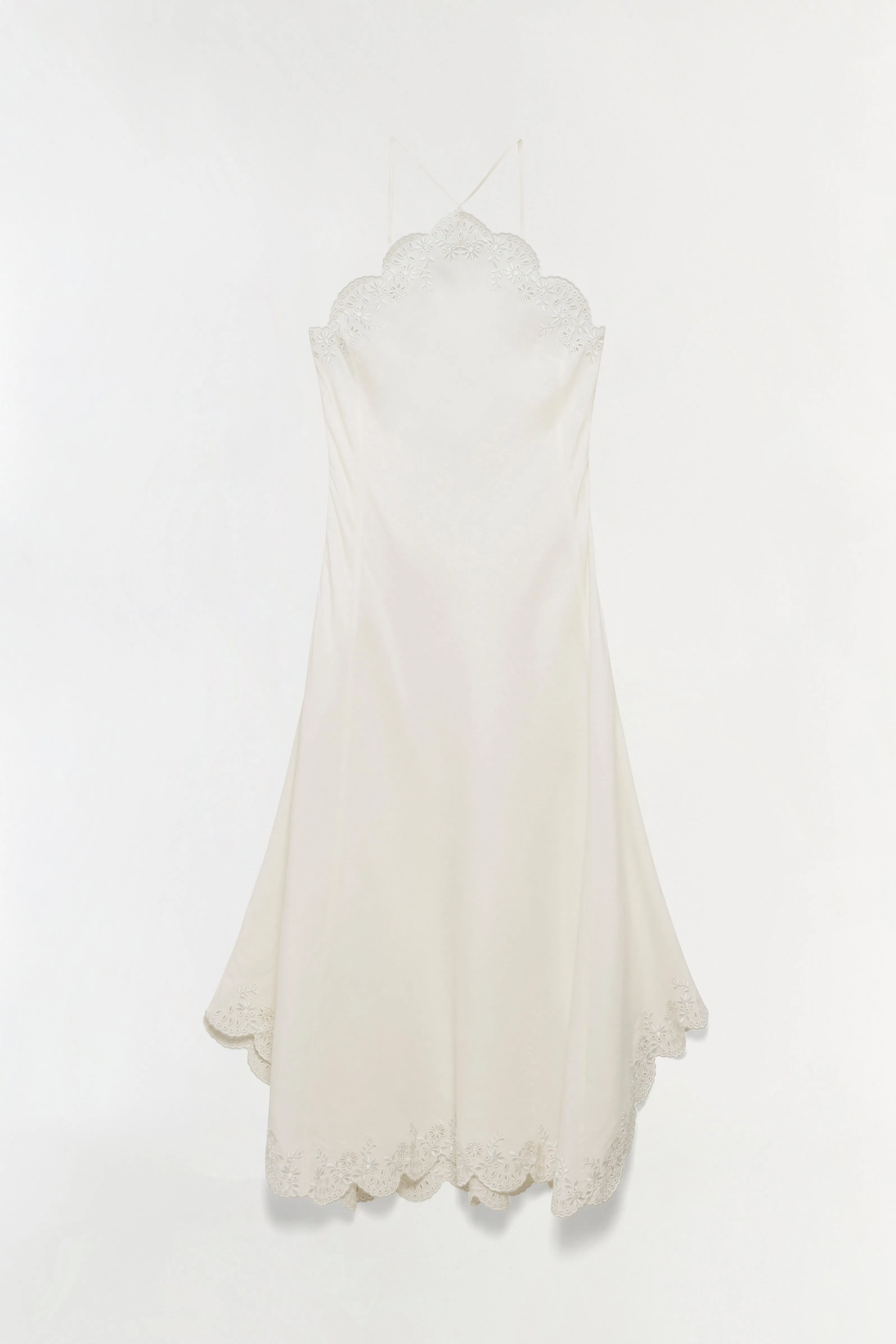 Gillian Embroidered Linen Midi Dress sold by Simkhai