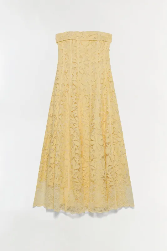 Imogen Lace Bustier Midi Dress made by Simkhai