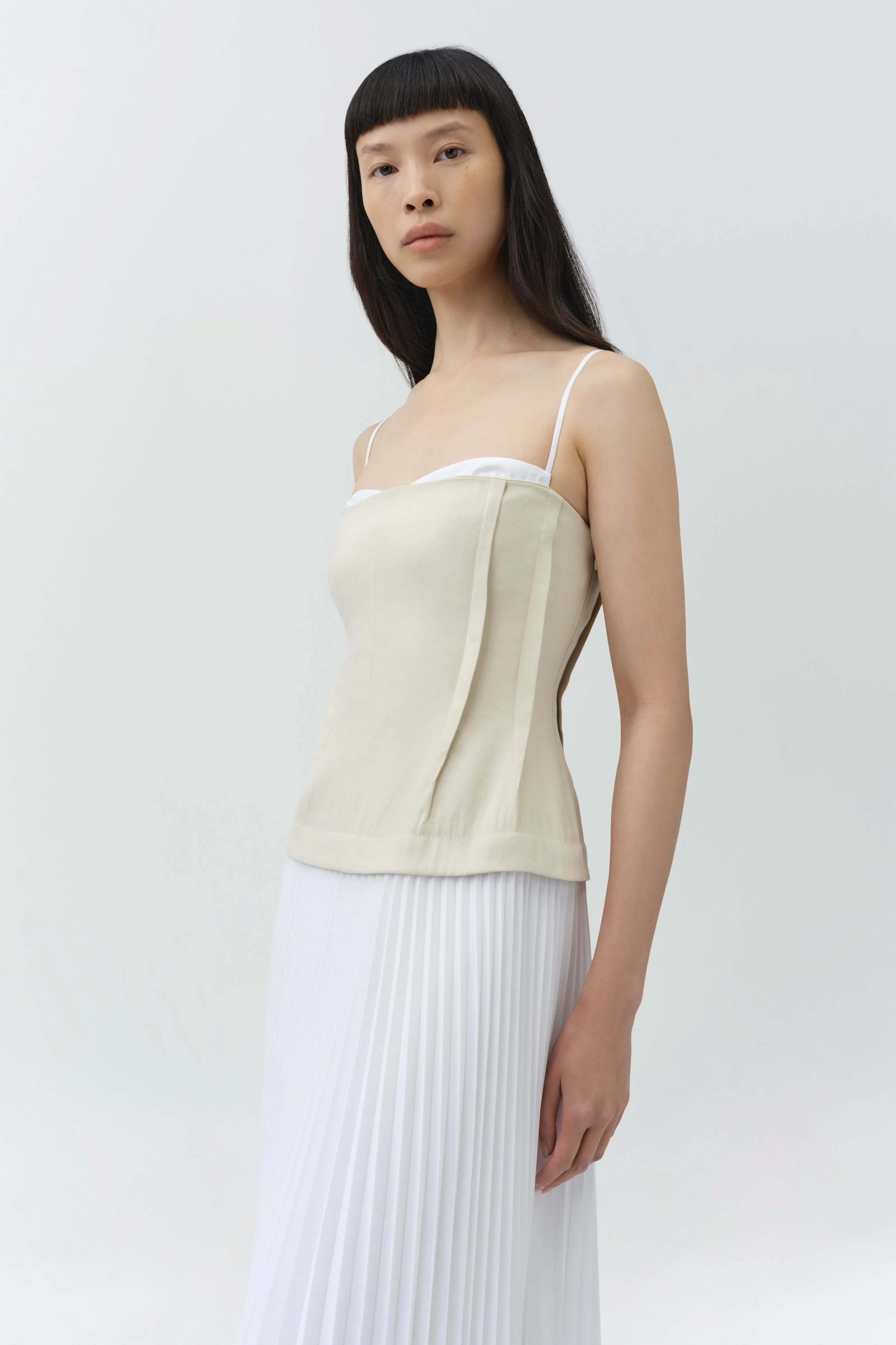 Duval Linen Bustier Midi Dress sold by Simkhai product image thumbnail 3