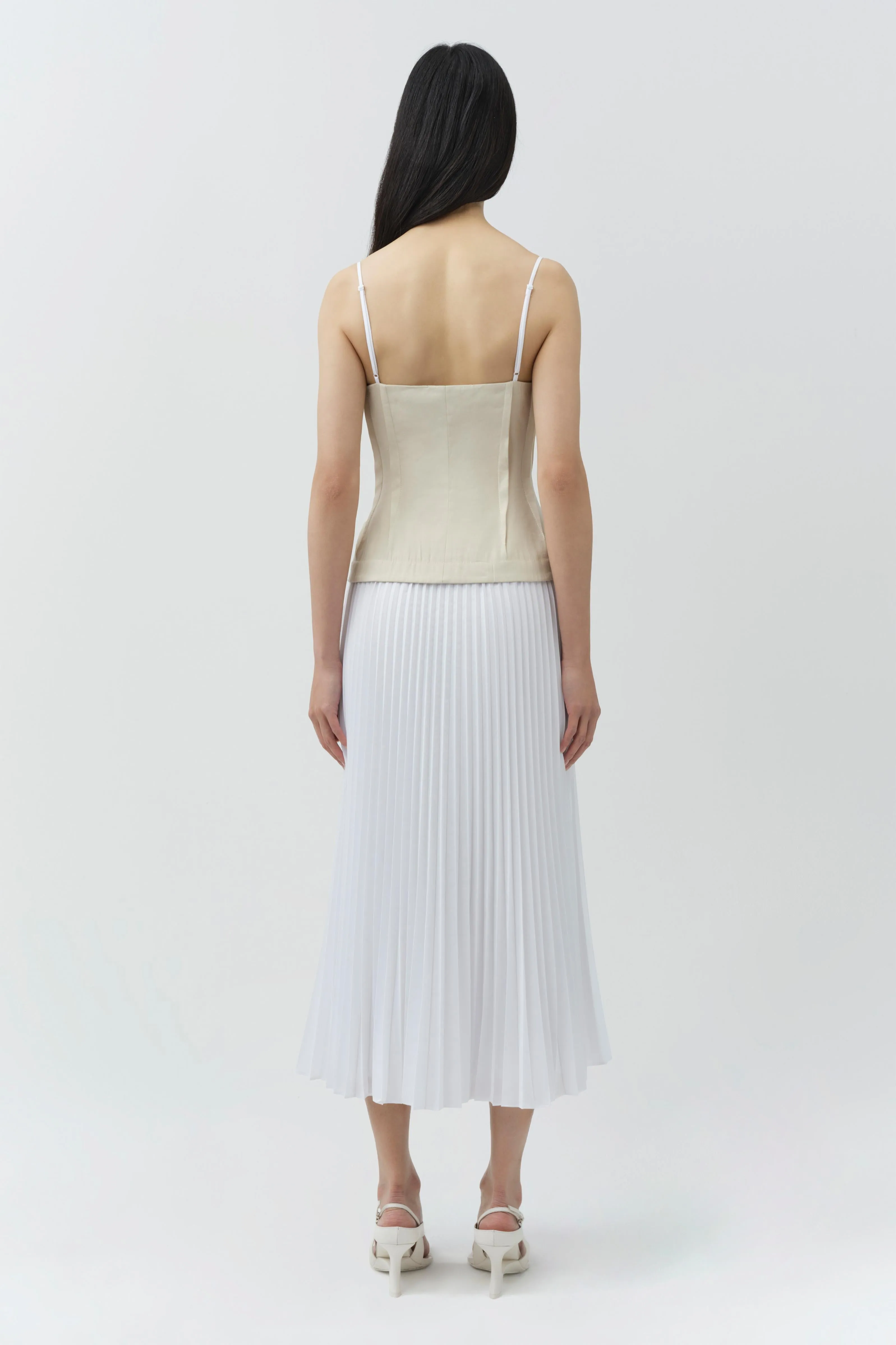 Duval Linen Bustier Midi Dress sold by Simkhai product image thumbnail 5