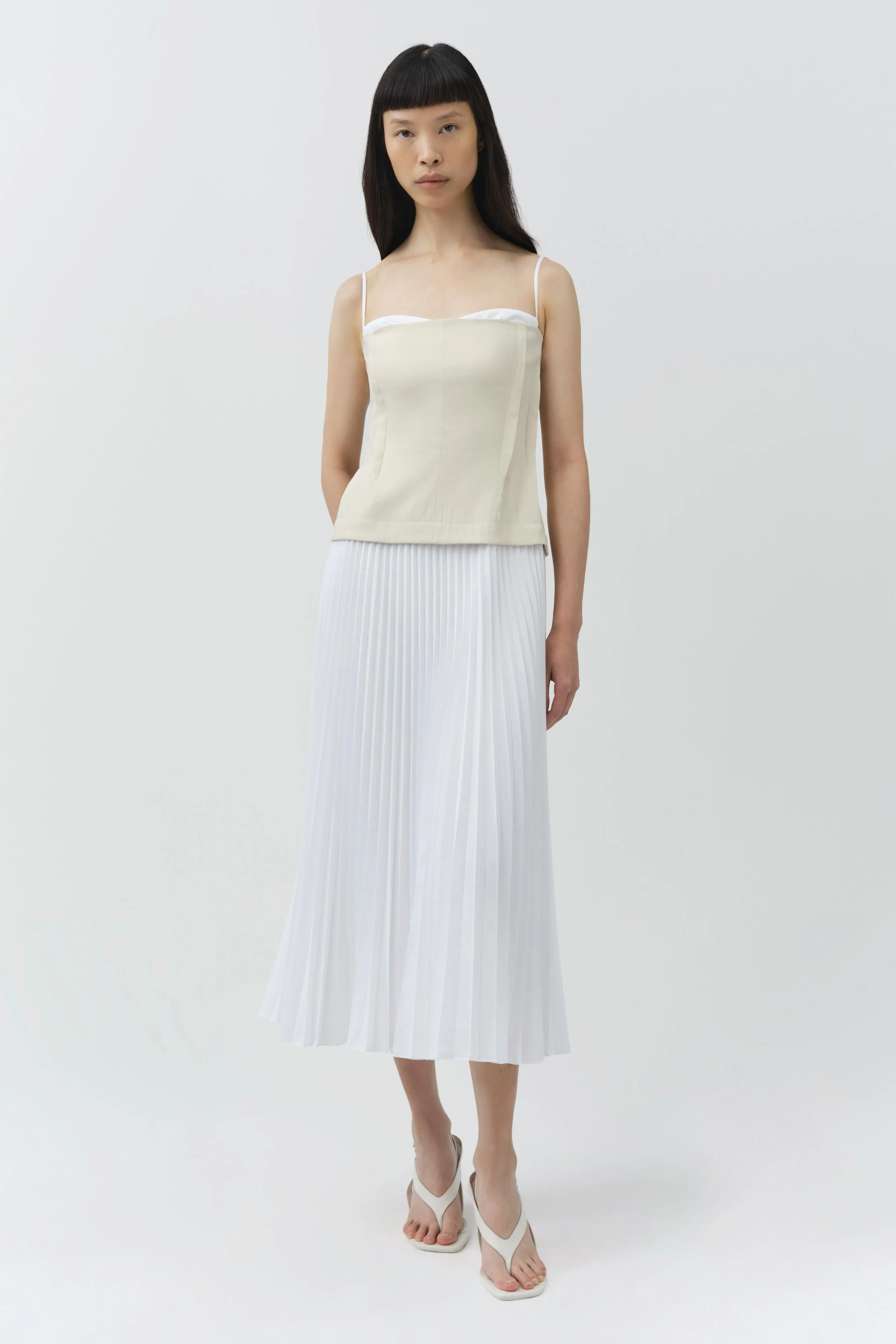 Duval Linen Bustier Midi Dress sold by Simkhai product image thumbnail 2
