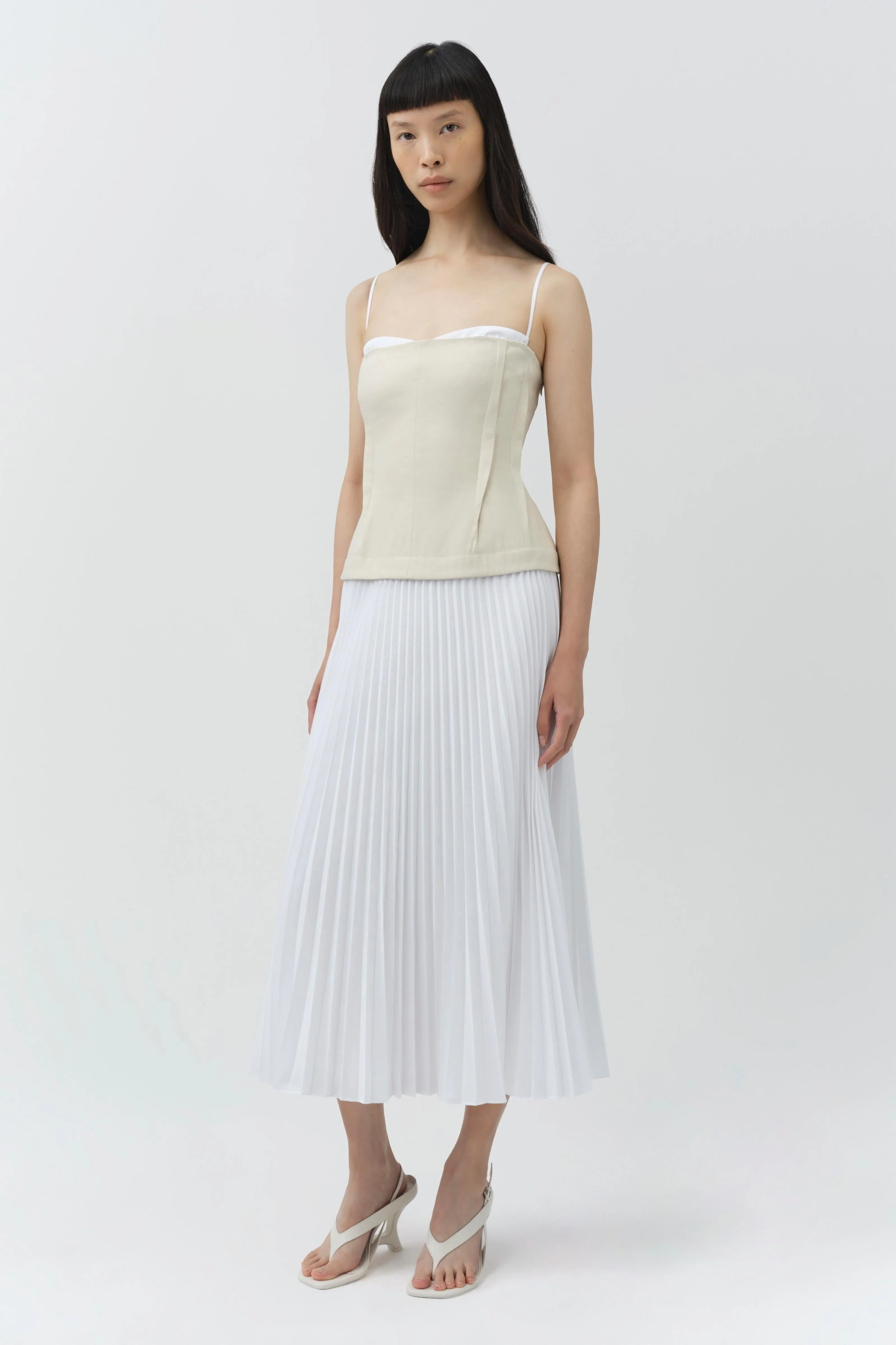 Duval Linen Bustier Midi Dress sold by Simkhai product image thumbnail 4