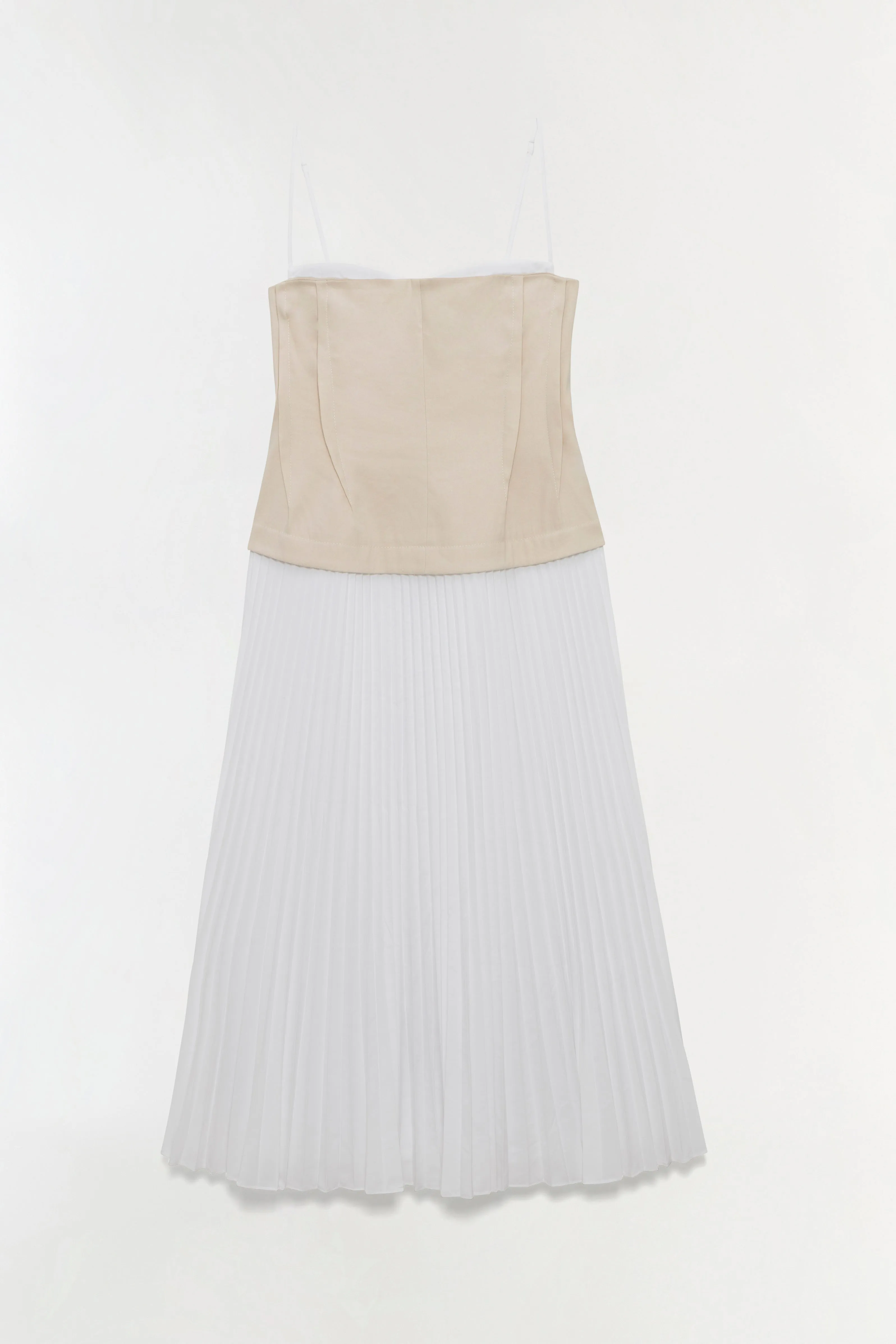 Duval Linen Bustier Midi Dress sold by Simkhai