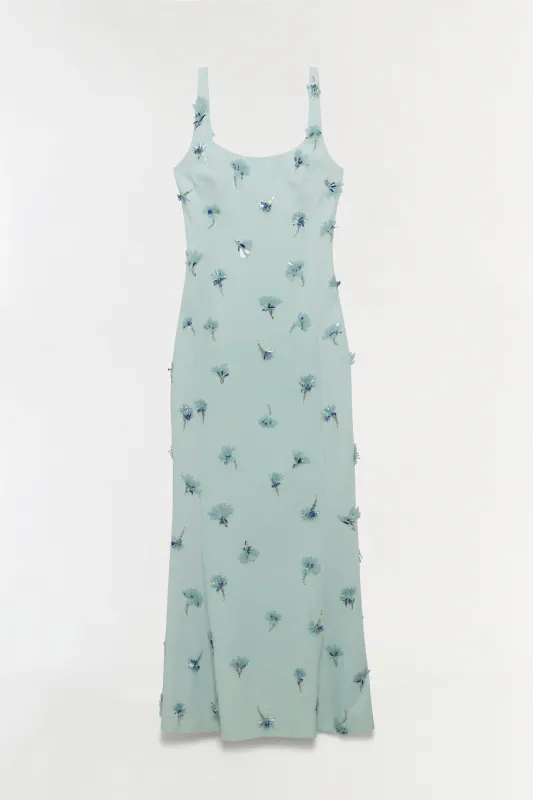 Briella Embellished Crepe Gown made by Simkhai