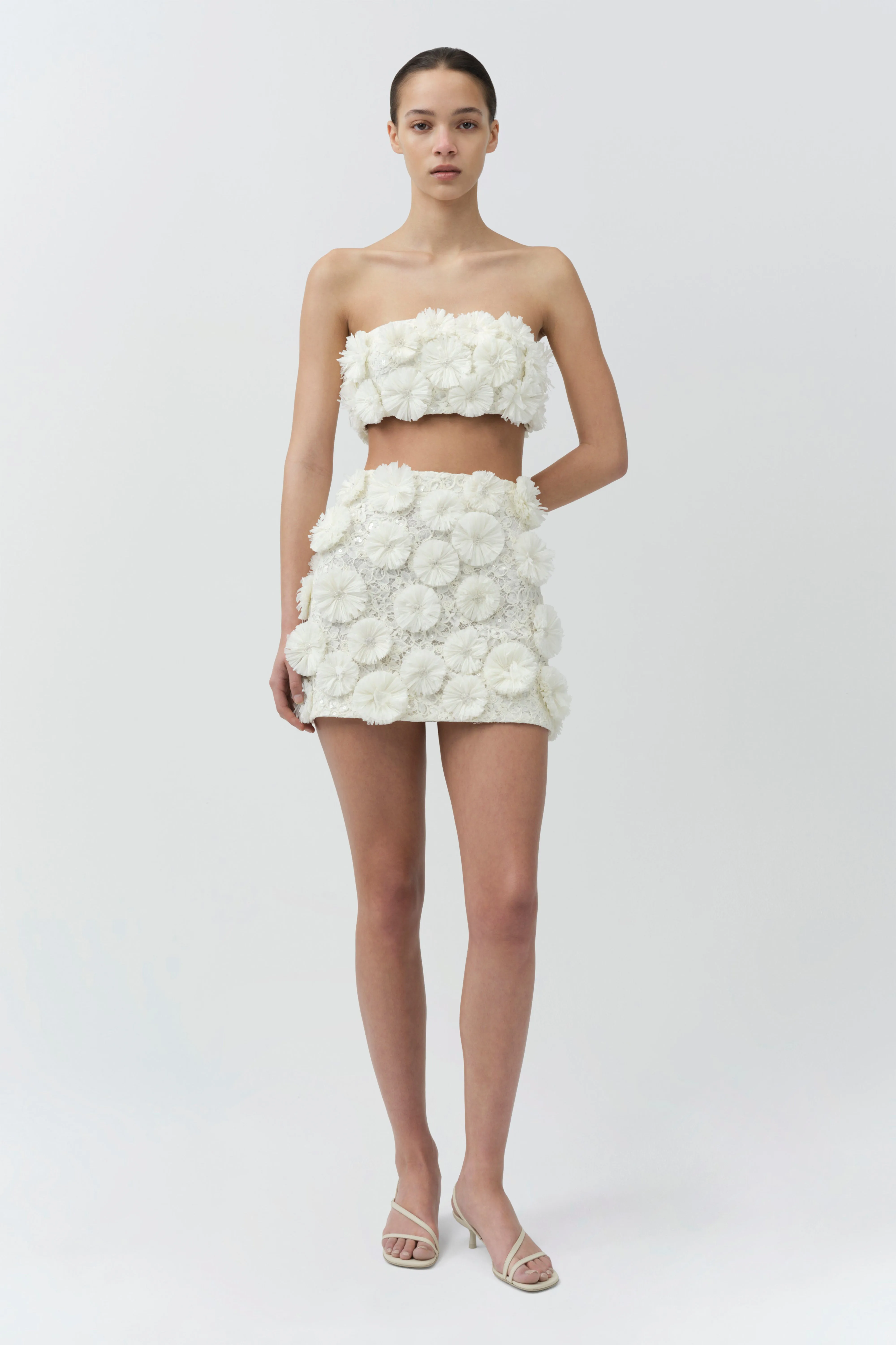 Nolia Floral Raffia Mini Skirt sold by Simkhai product image thumbnail 2