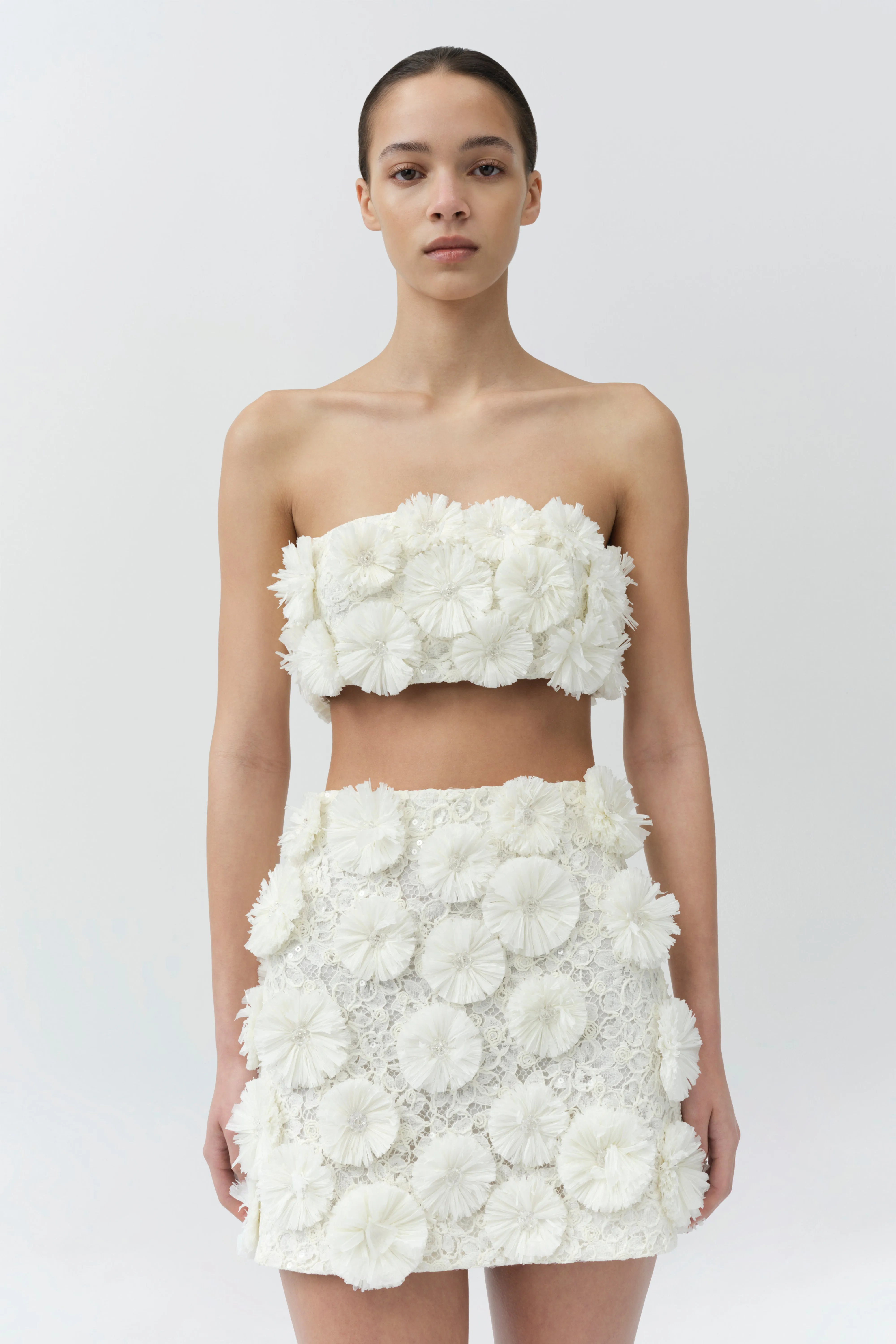 Nolia Floral Raffia Mini Skirt sold by Simkhai product image thumbnail 3
