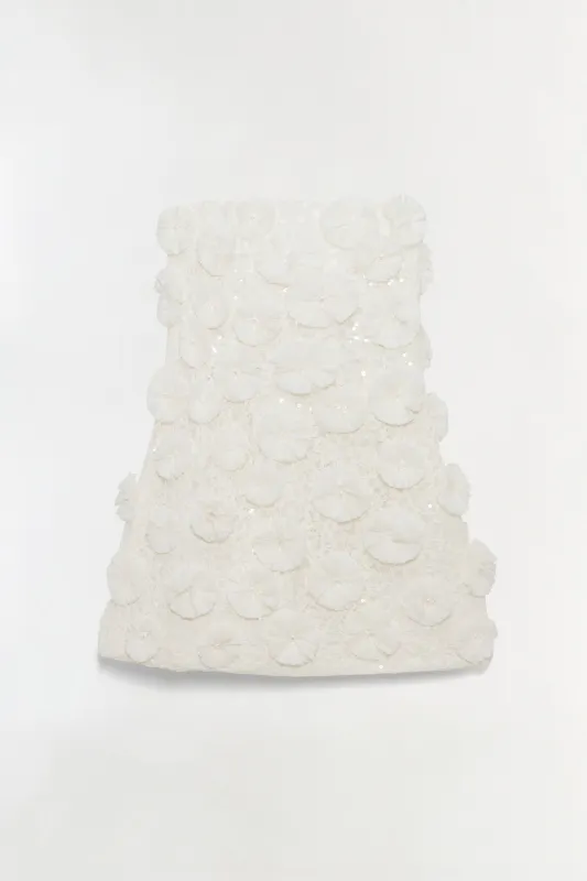 Holland Floral Raffia Bustier Mini Dress made by Simkhai