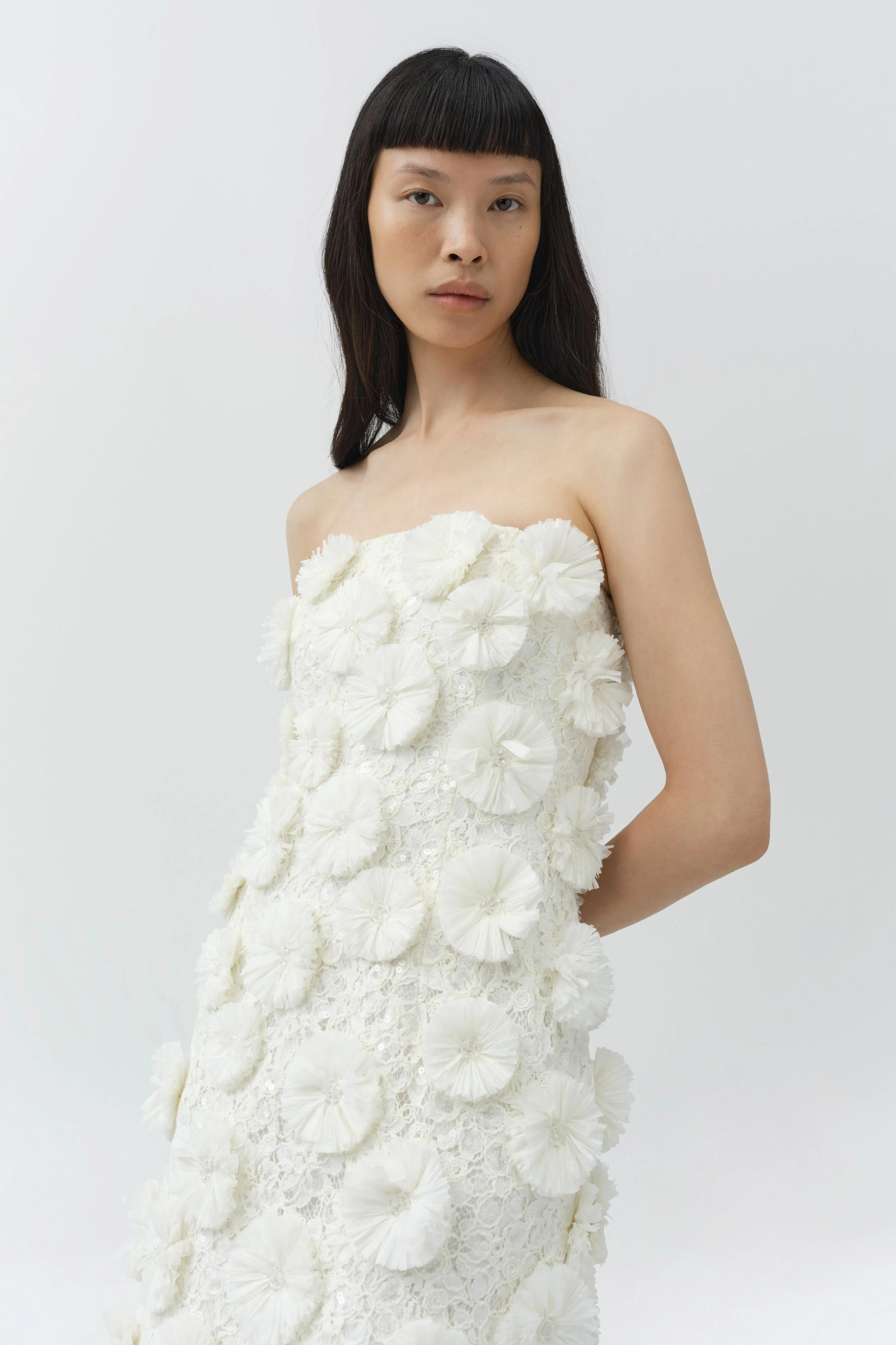 Holland Floral Raffia Bustier Mini Dress sold by Simkhai product image thumbnail 3