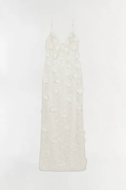 Maven Floral Raffia Gown made by Simkhai