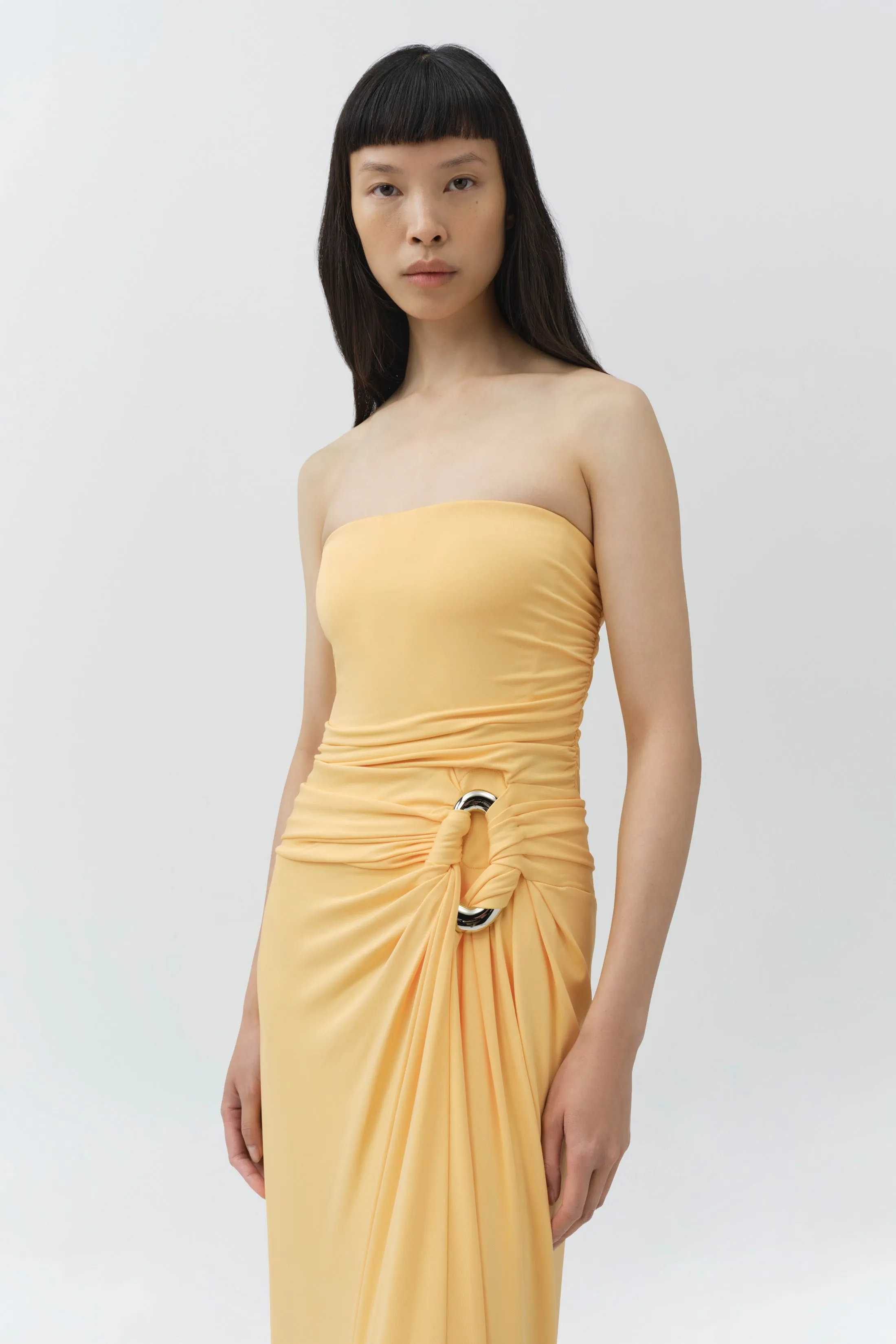 Emma Strapless Draped Jersey Bustier Gown sold by Simkhai product image thumbnail 4