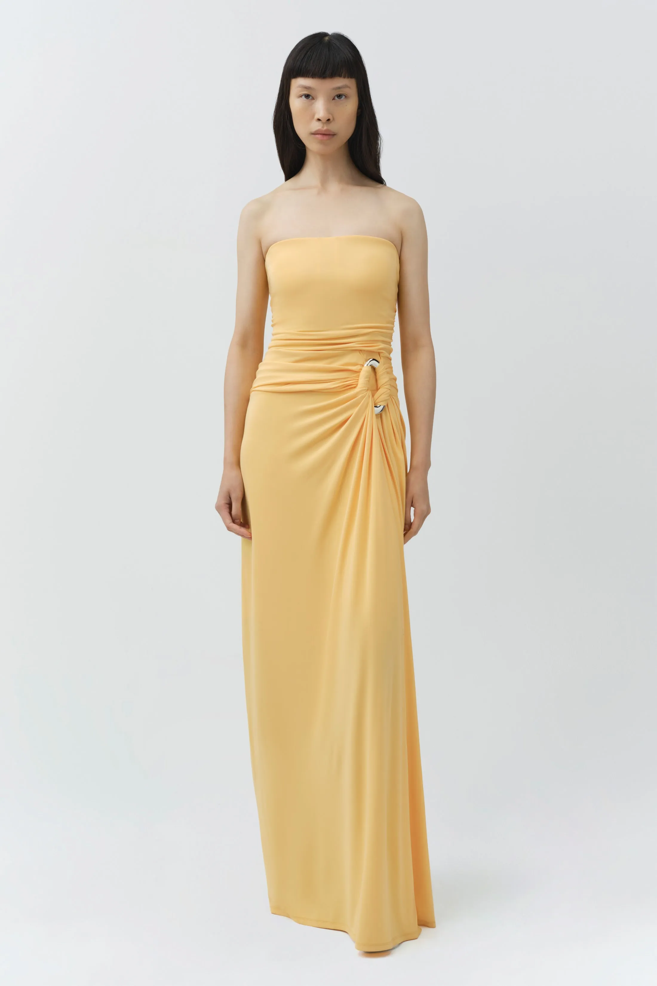 Emma Strapless Draped Jersey Bustier Gown sold by Simkhai product image thumbnail 3