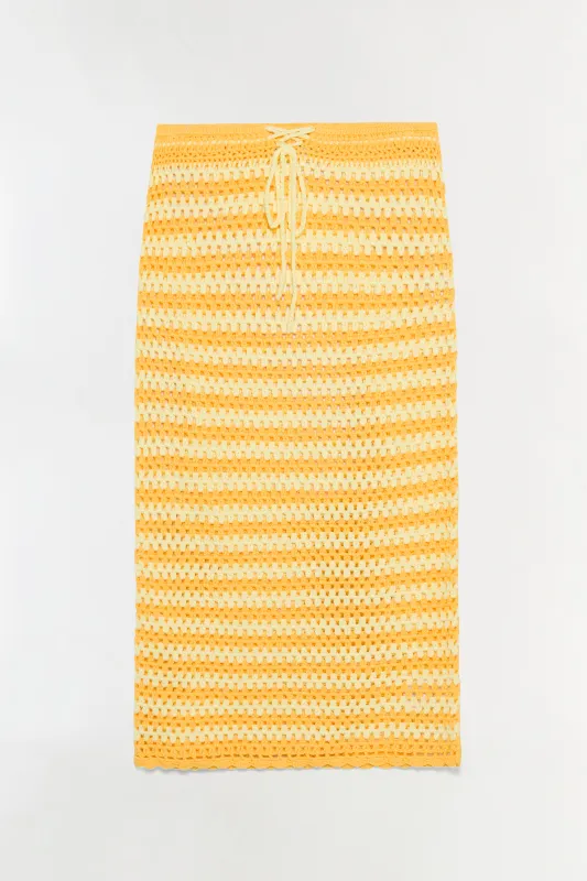 Welles Crochet Midi Skirt made by Simkhai